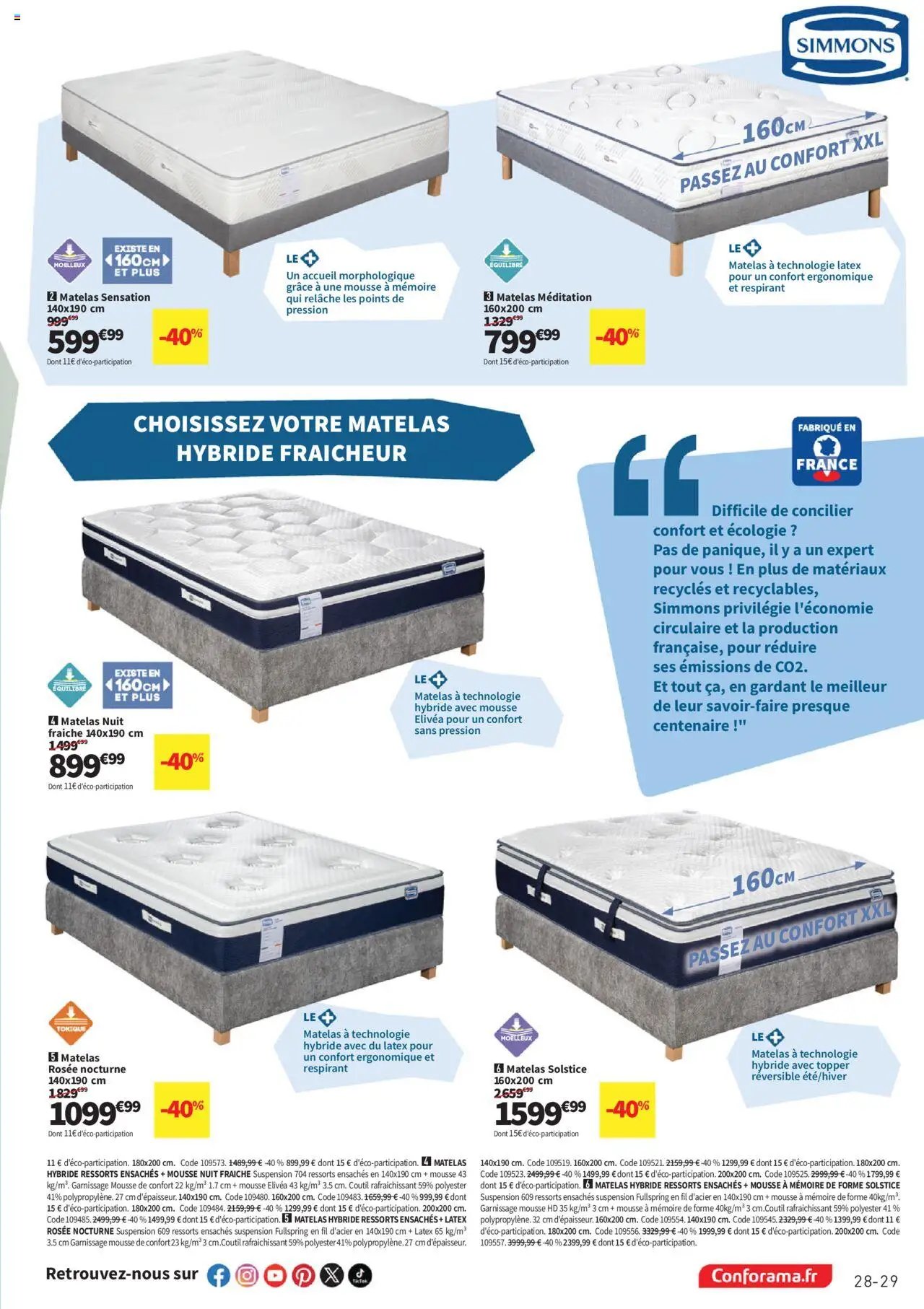 Conforama Guide Literie 2025 (2025-06-10 - 2025-12-31)