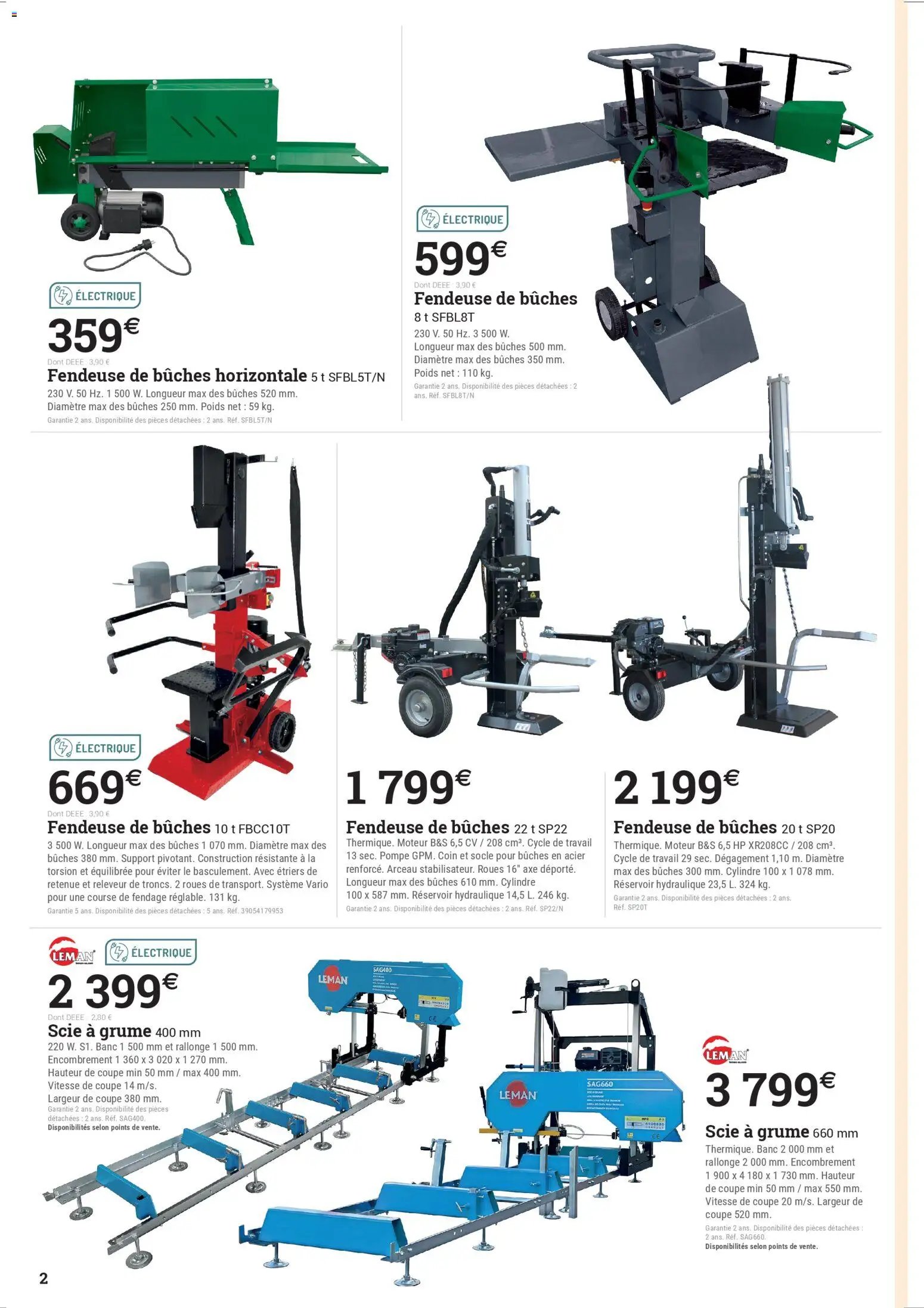 Espace Emeraude catalogue