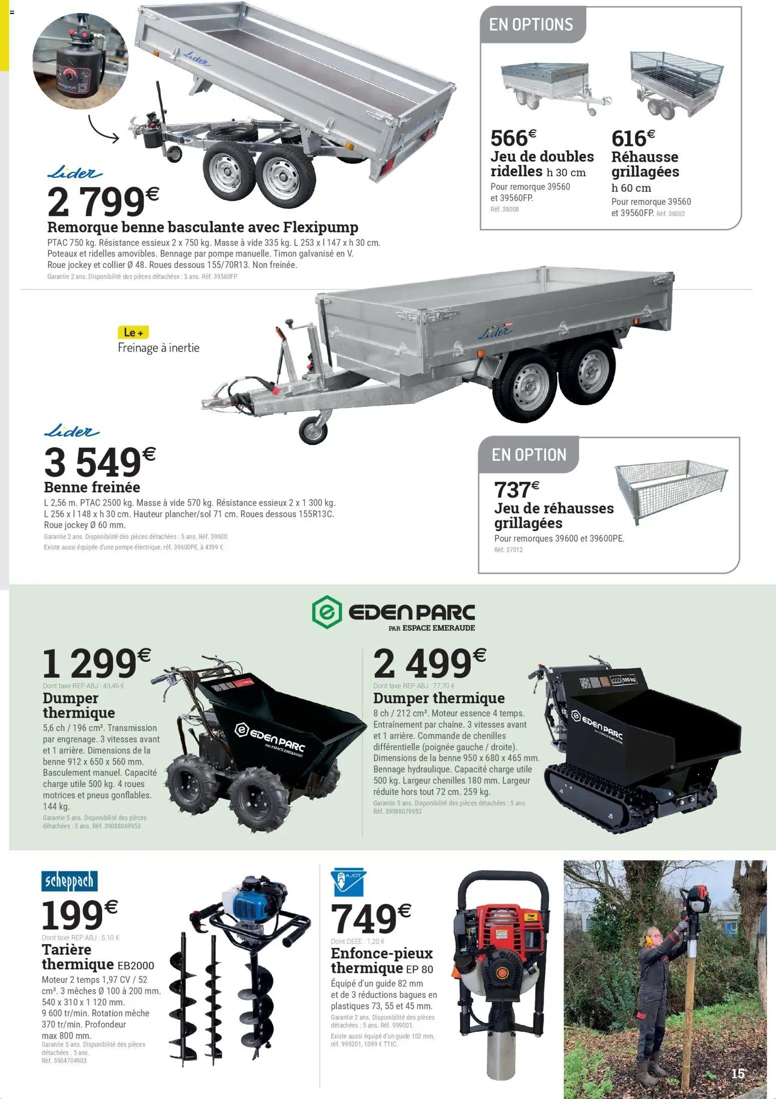 Espace Emeraude catalogue