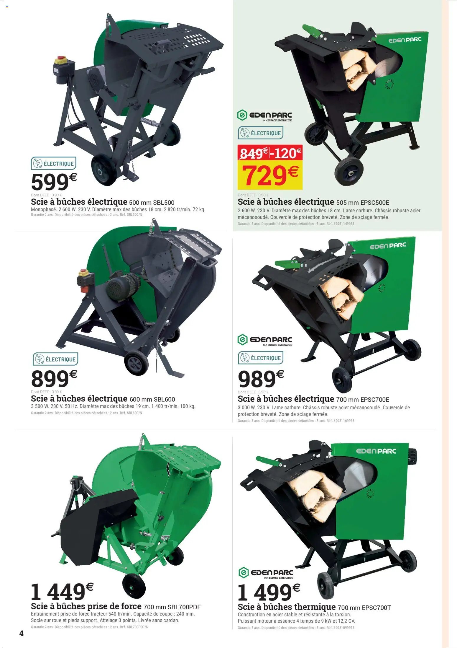 Espace Emeraude catalogue