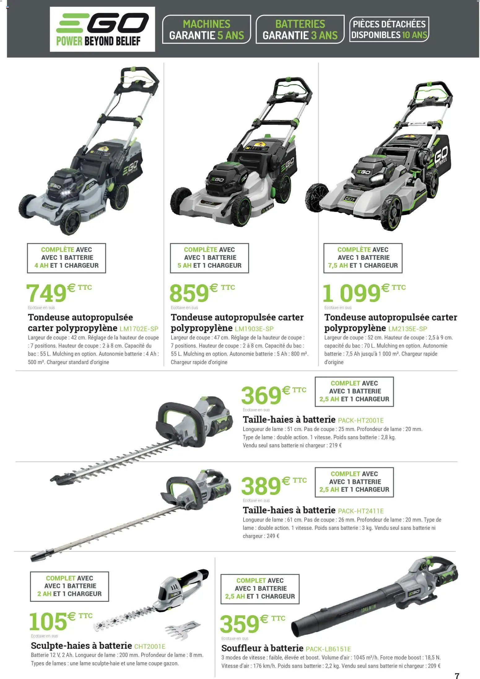 Espace Emeraude catalogue