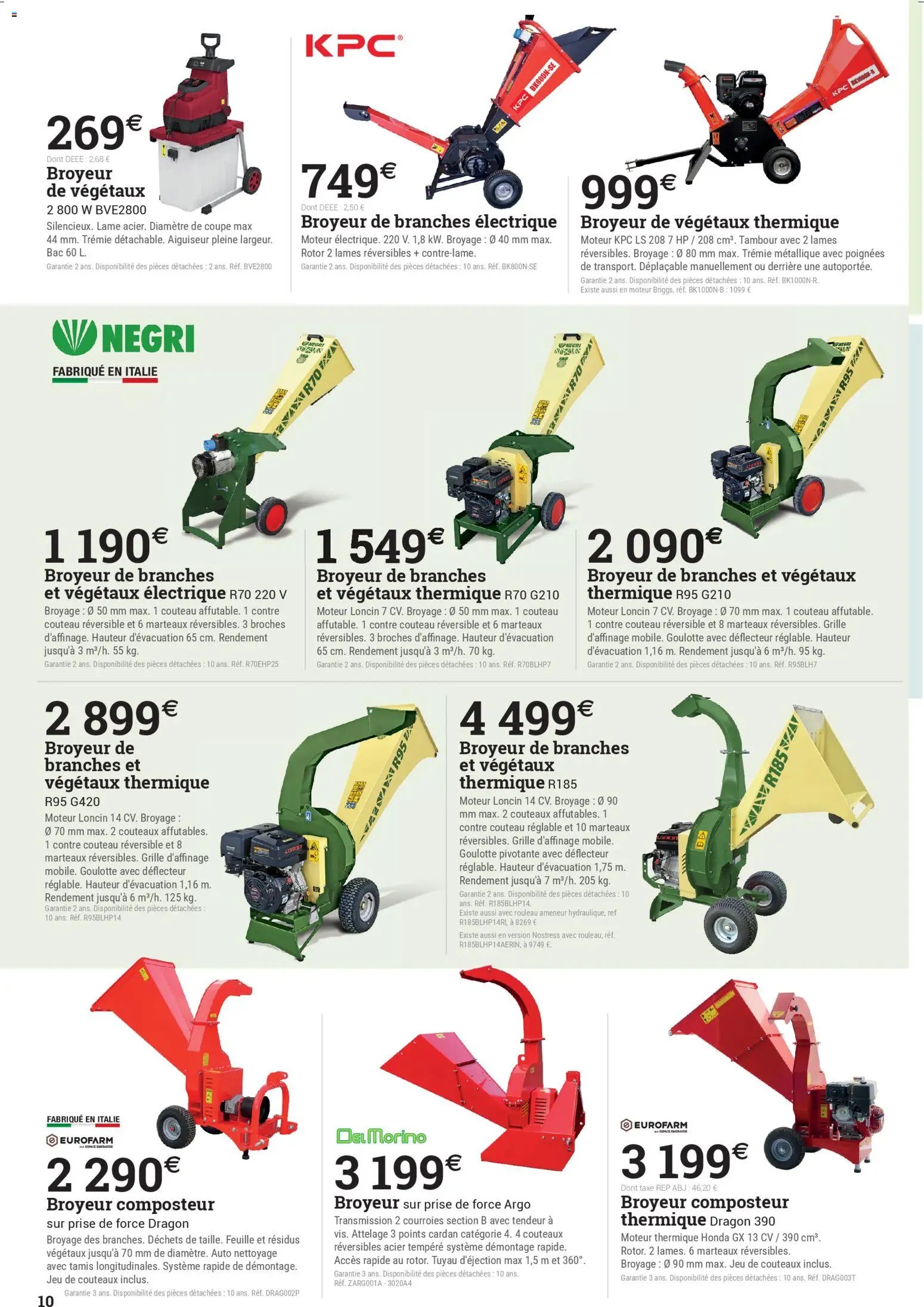 Espace Emeraude catalogue