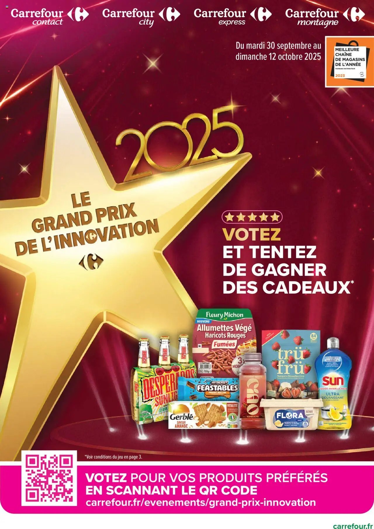 Carrefour contact Le grand prix de l'innovation 2025 (2025-09-30 - 2025-10-12)