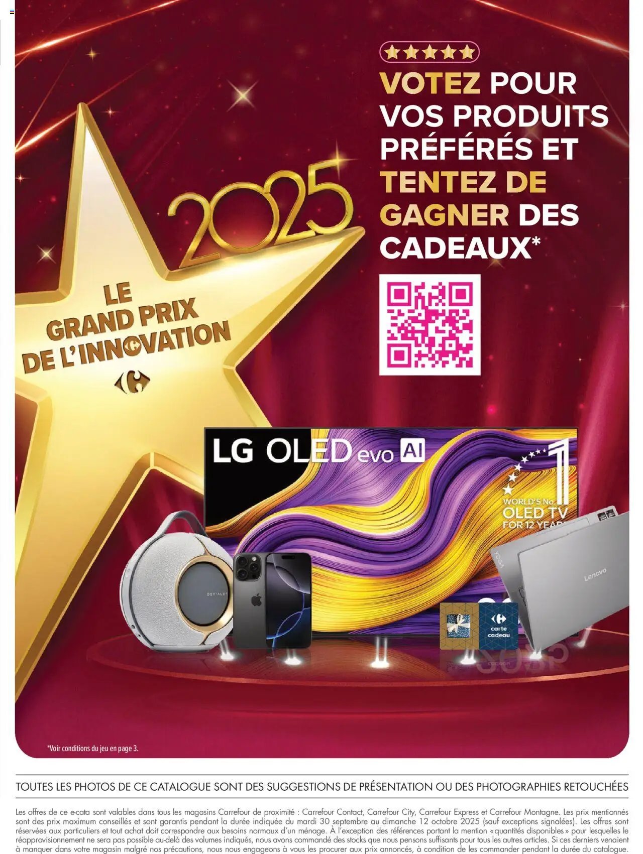 Carrefour contact Le grand prix de l'innovation 2025 (2025-09-30 - 2025-10-12)