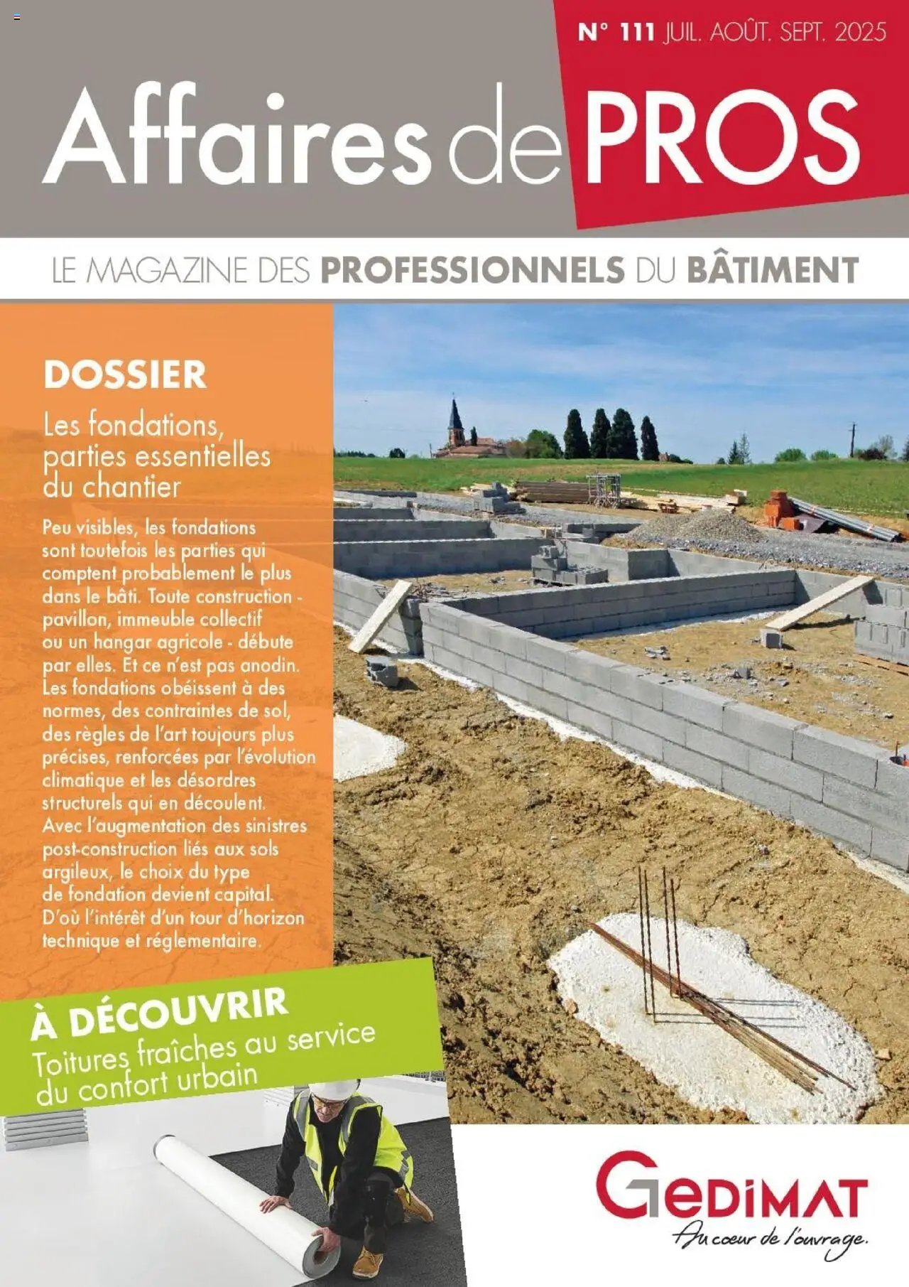 Gedimat - Affaires De Pros Gedimat n°111 (2025-07-01 - 2025-09-30)
