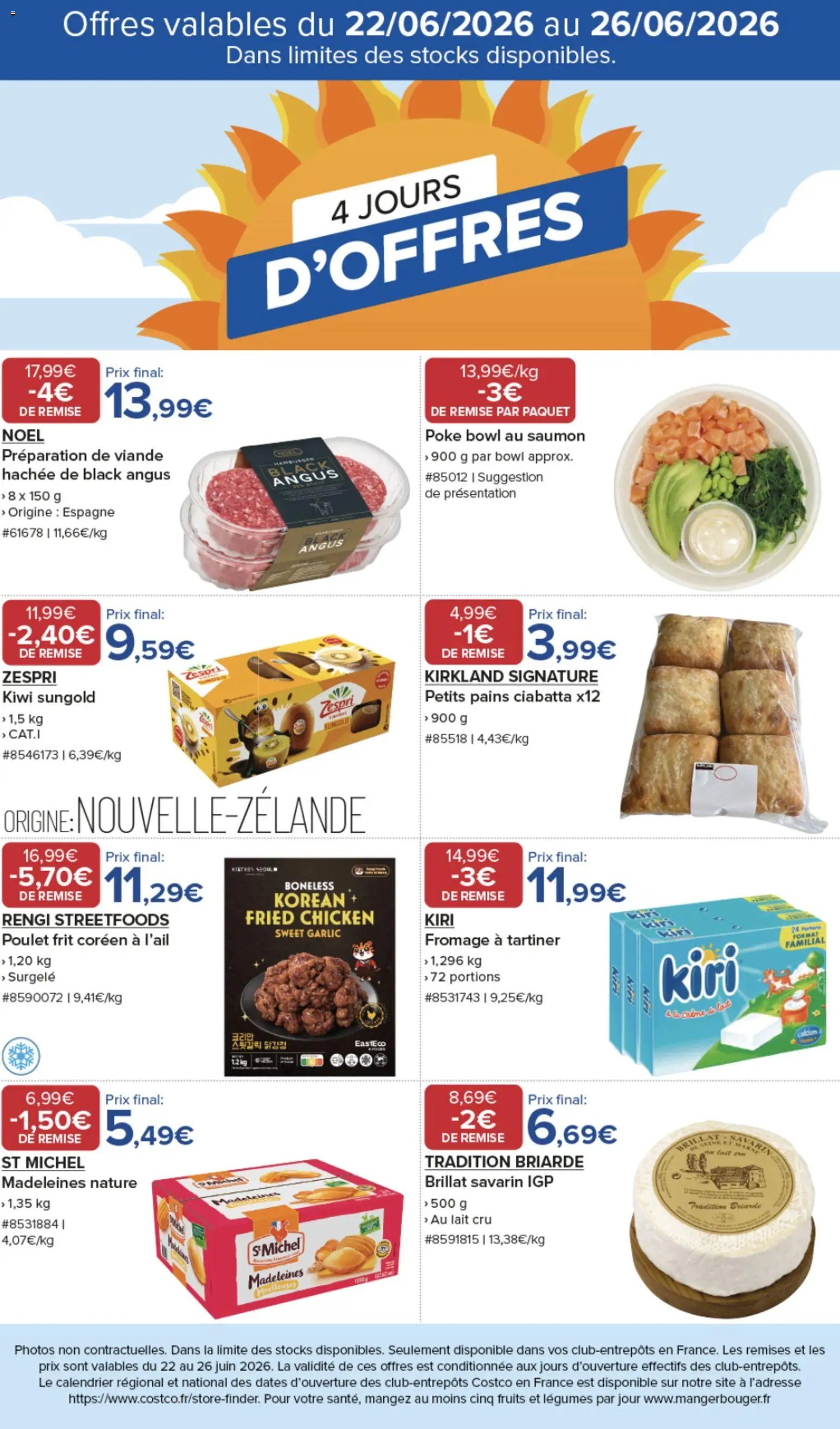Costco 4 jours d'offres