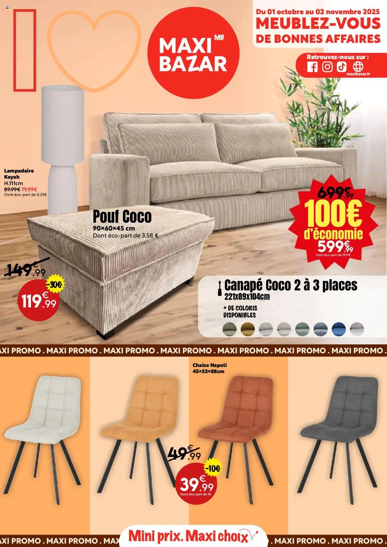 Maxi Bazar - Catalogue mobilier Maxi Bazar