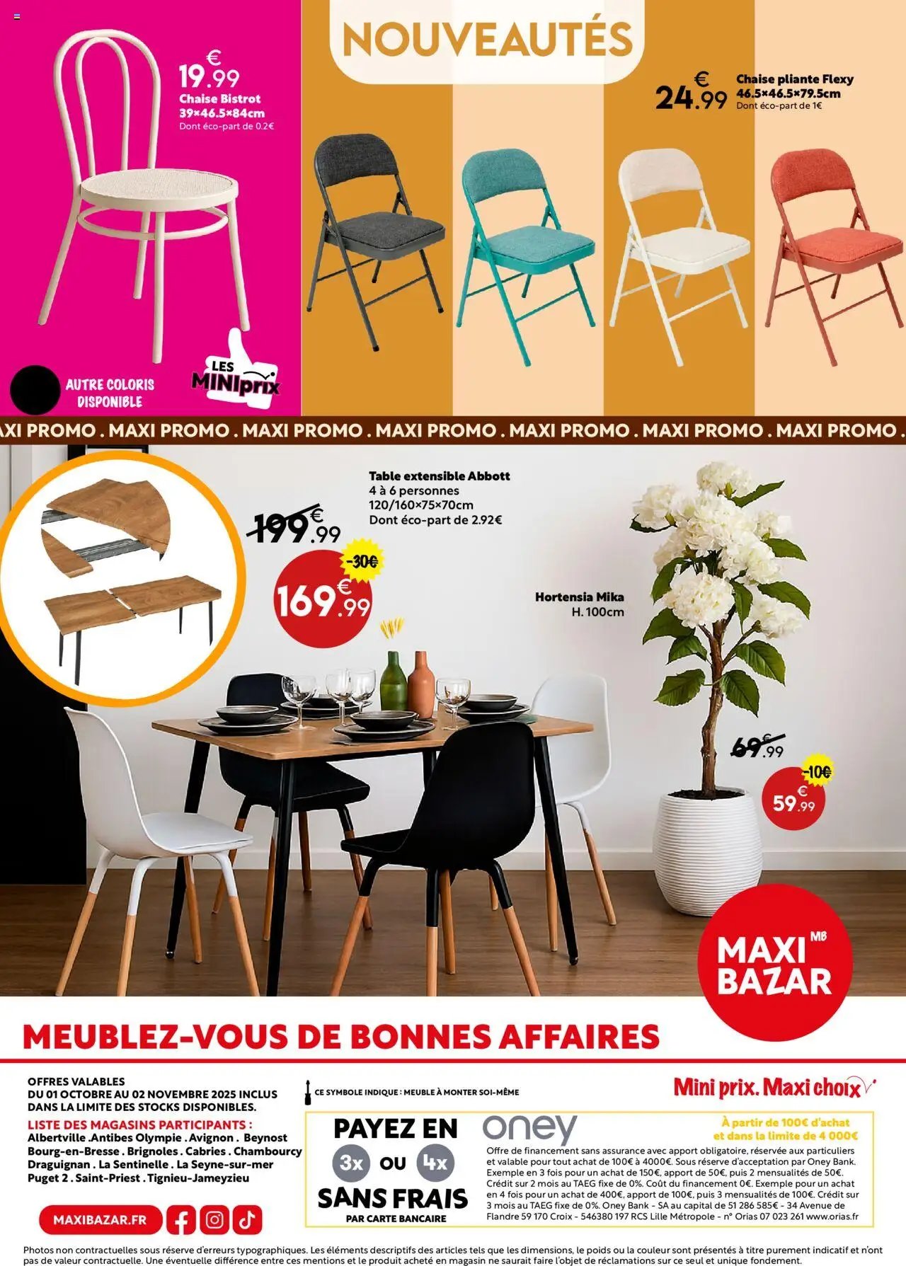 Maxi Bazar - Catalogue mobilier Maxi Bazar
