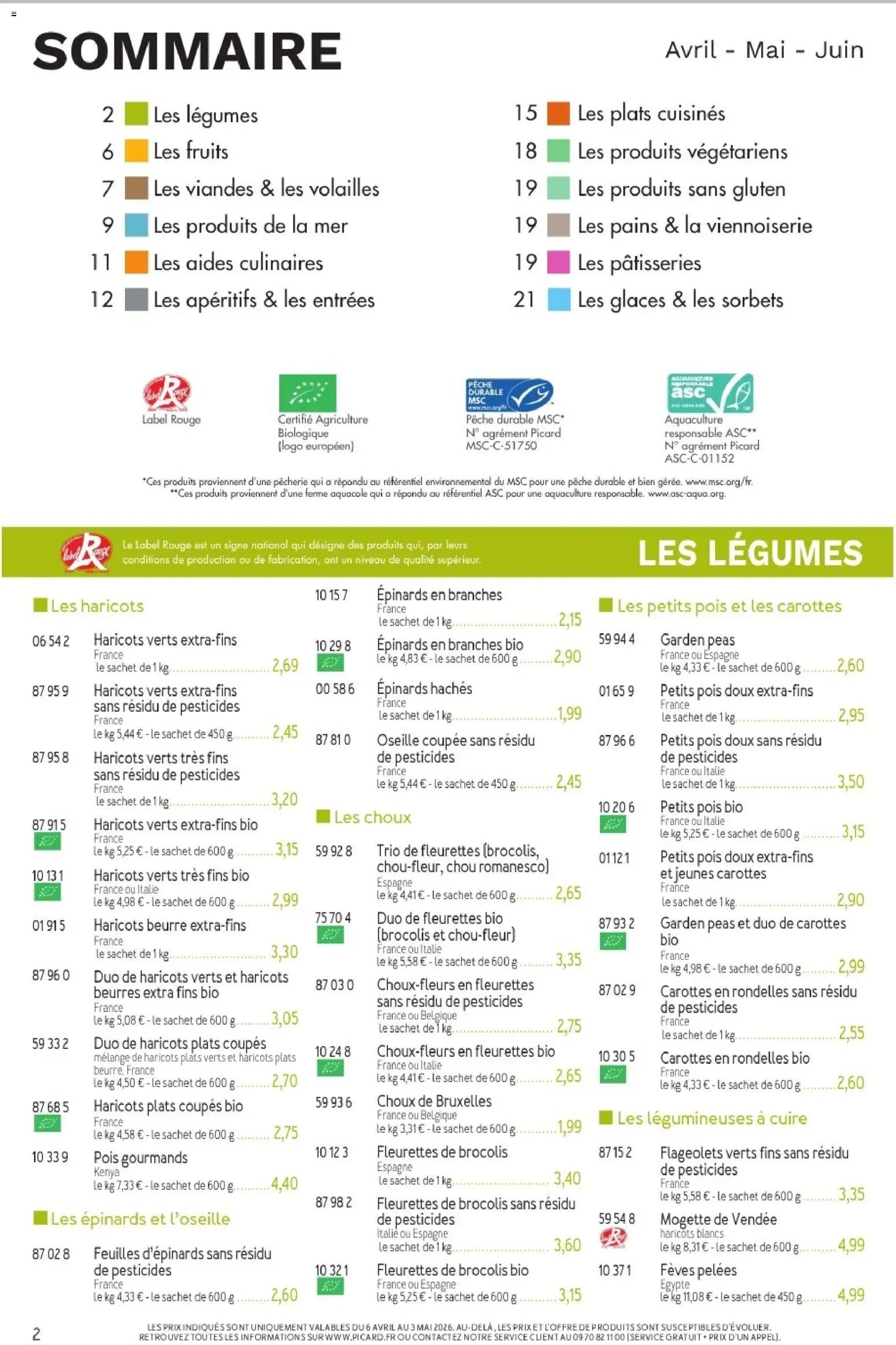 Picard - Catalogue Trimestriel (2026-04-06 - 2026-06-28)