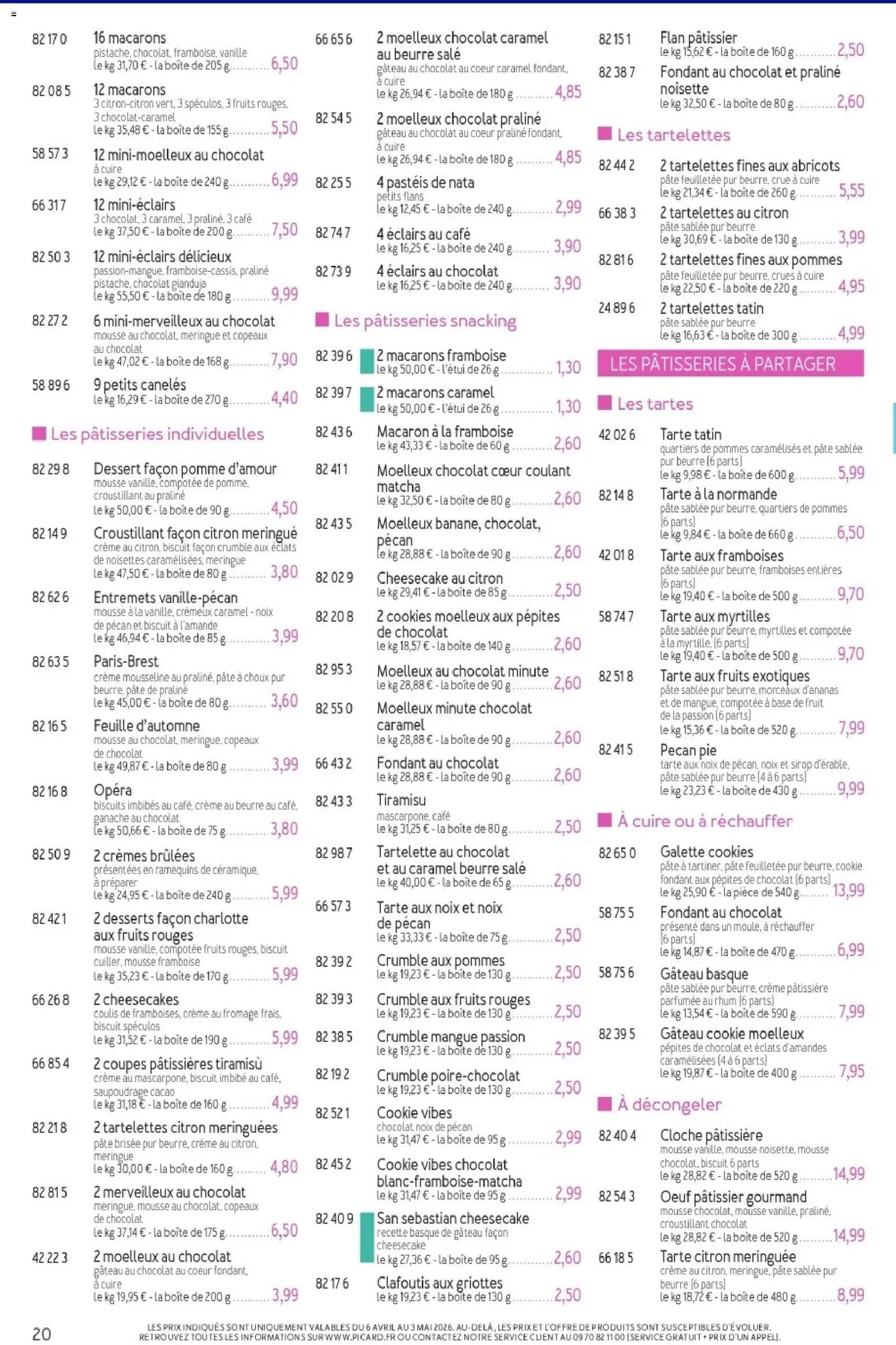 Picard - Catalogue Trimestriel (2026-04-06 - 2026-06-28)