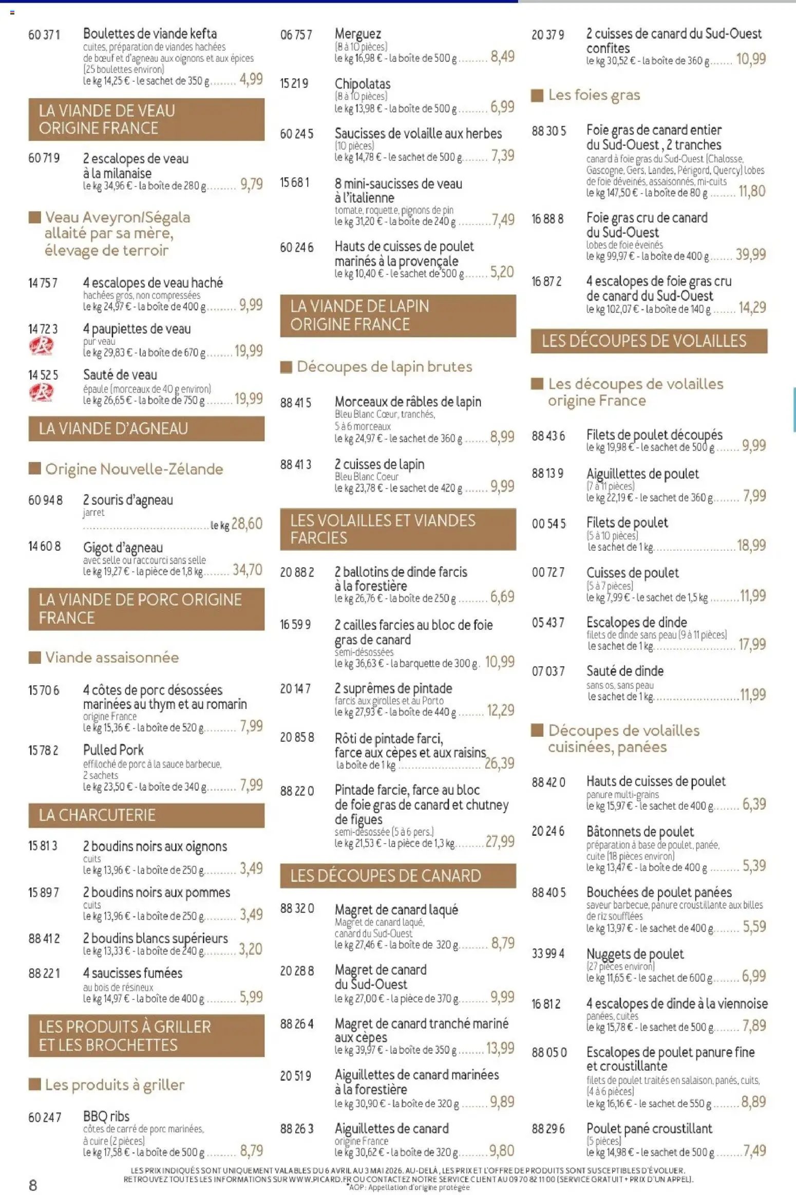 Picard - Catalogue Trimestriel (2026-04-06 - 2026-06-28)