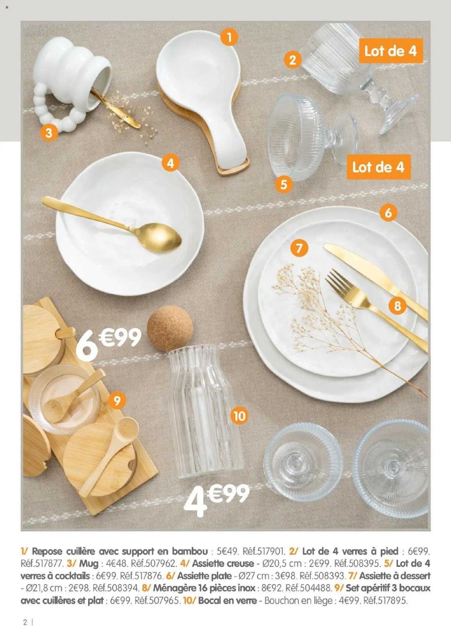 B&M - Catalogue Art De La Table