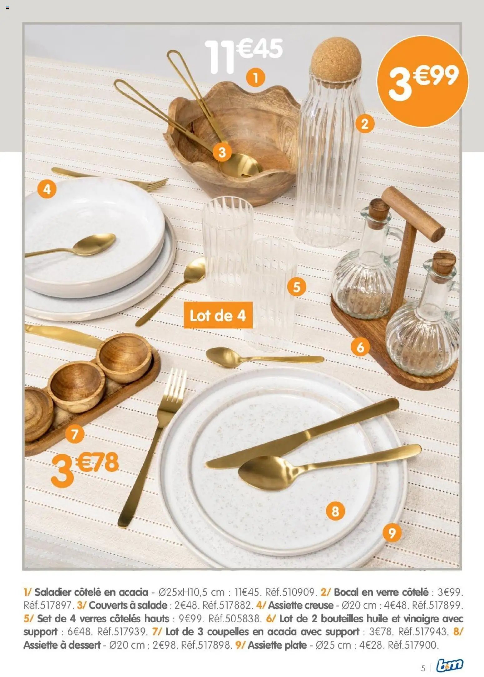 B&M - Catalogue Art De La Table
