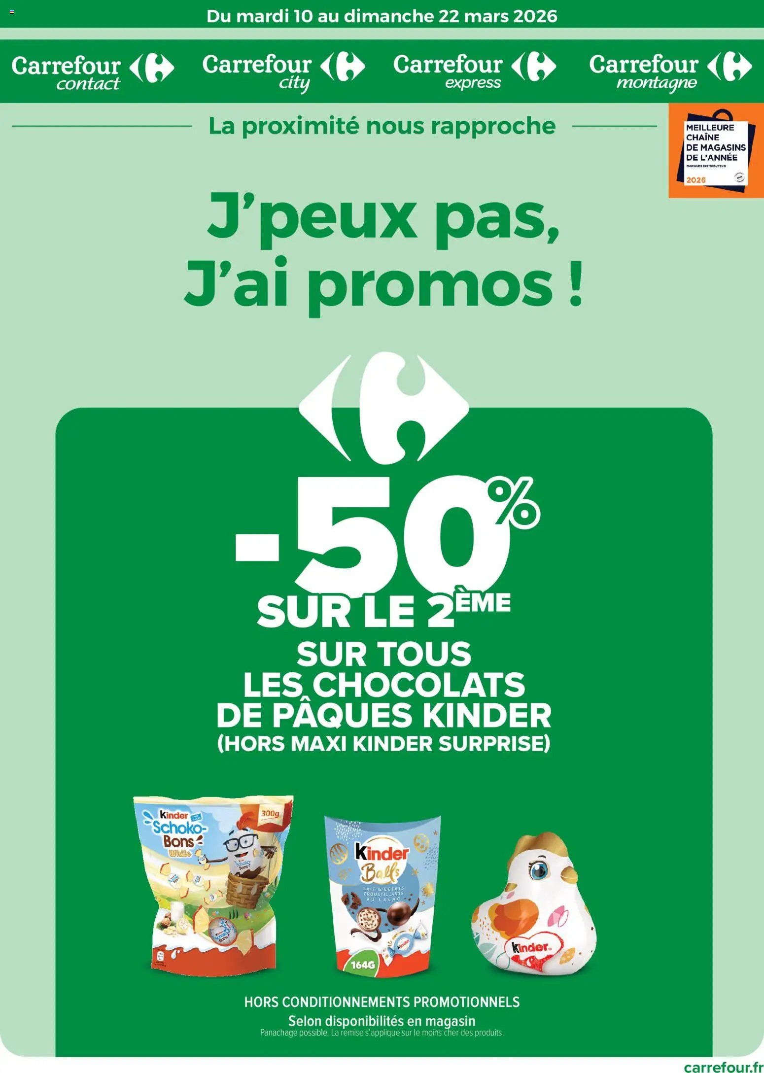 Carrefour contact catalogue J'peux pas (2026-03-10 - 2026-03-22)