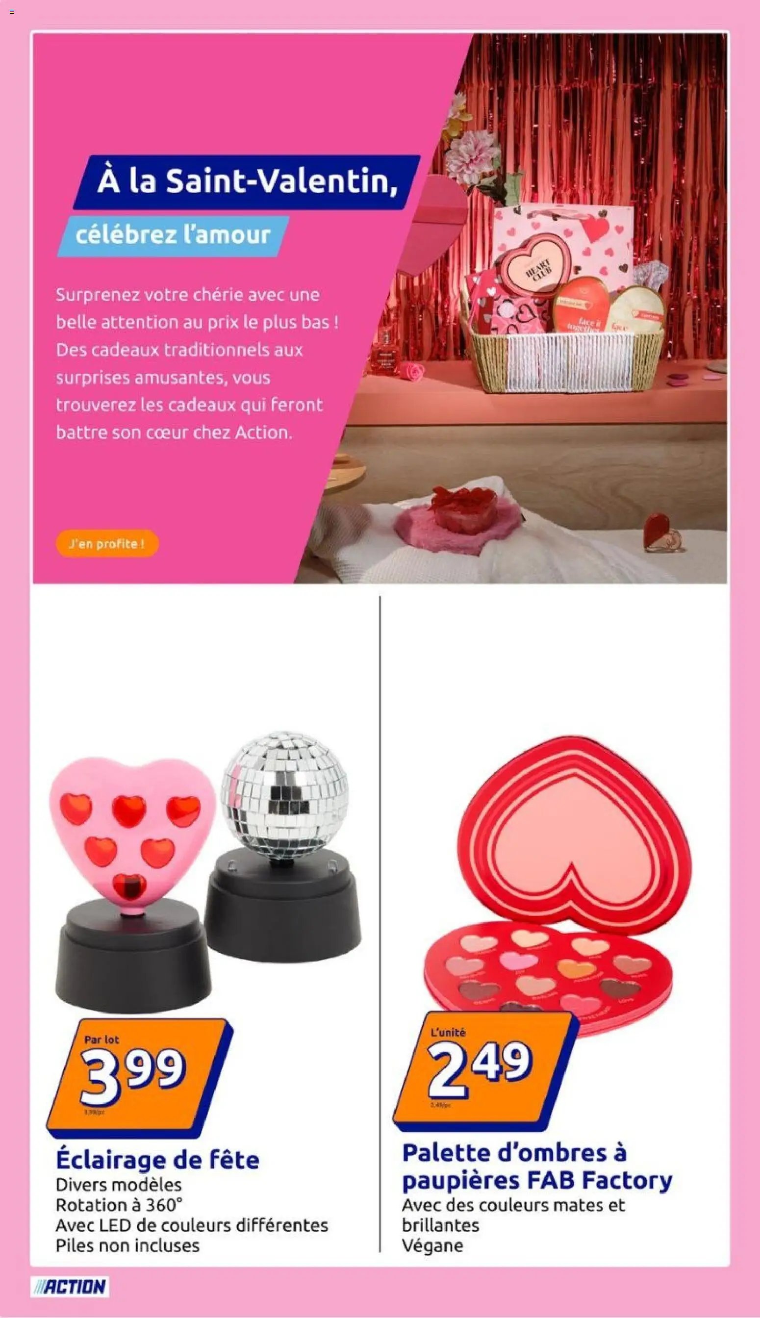 Action catalogue semaine 6