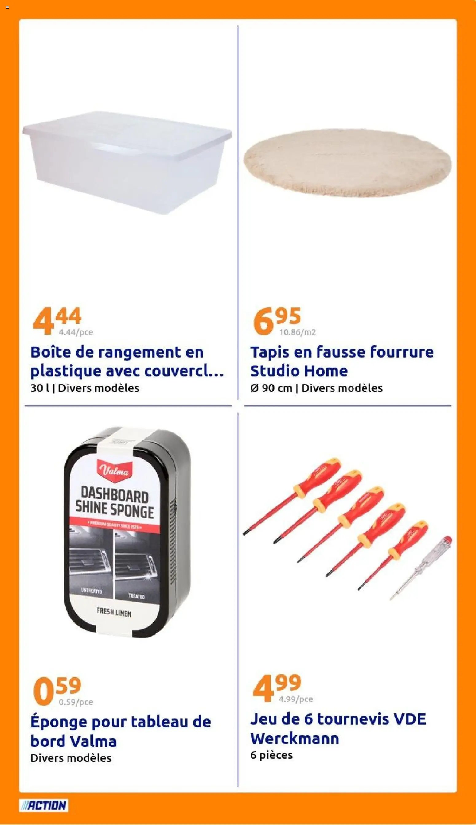Action catalogue semaine 6