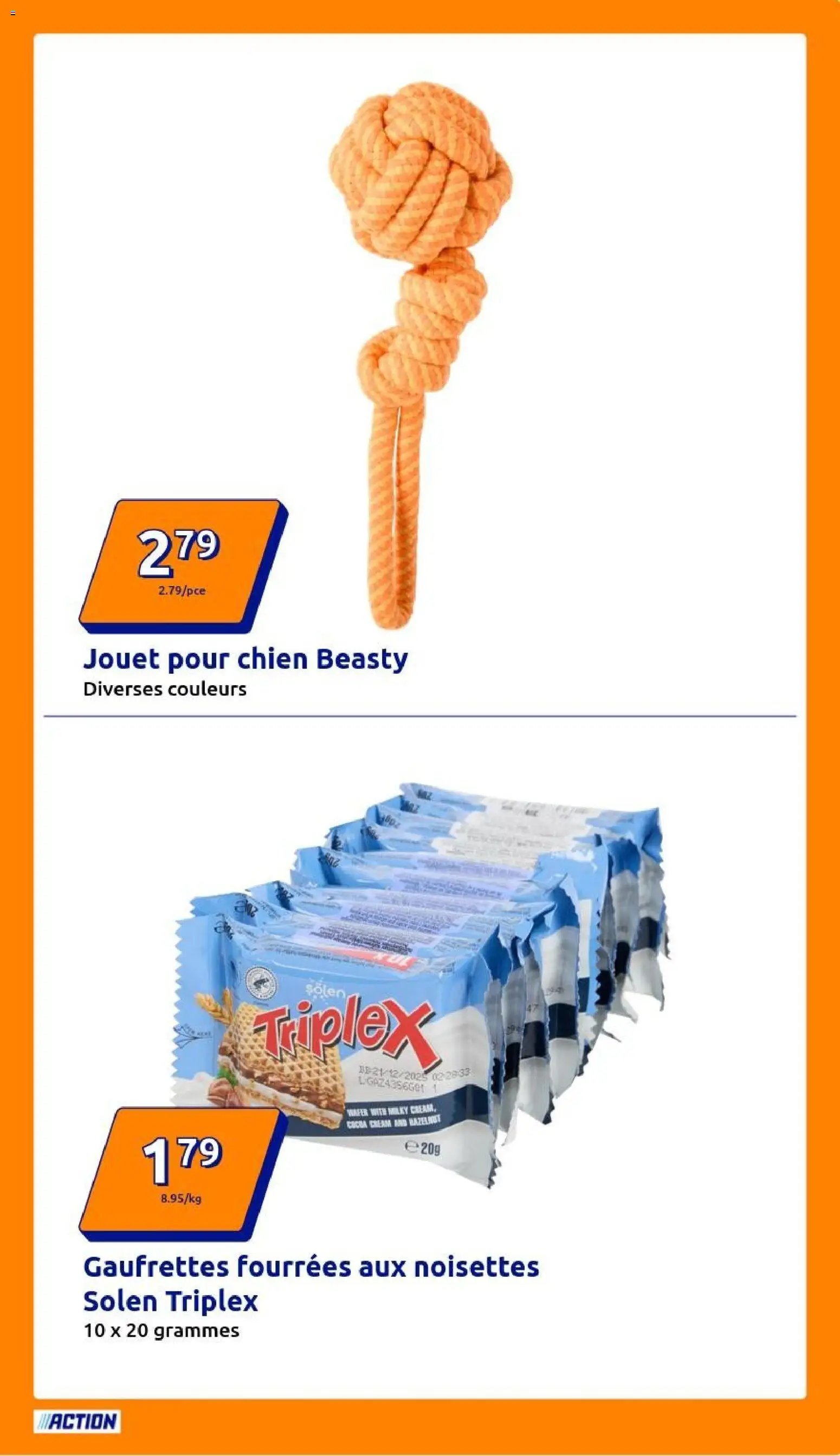 Action catalogue semaine 6