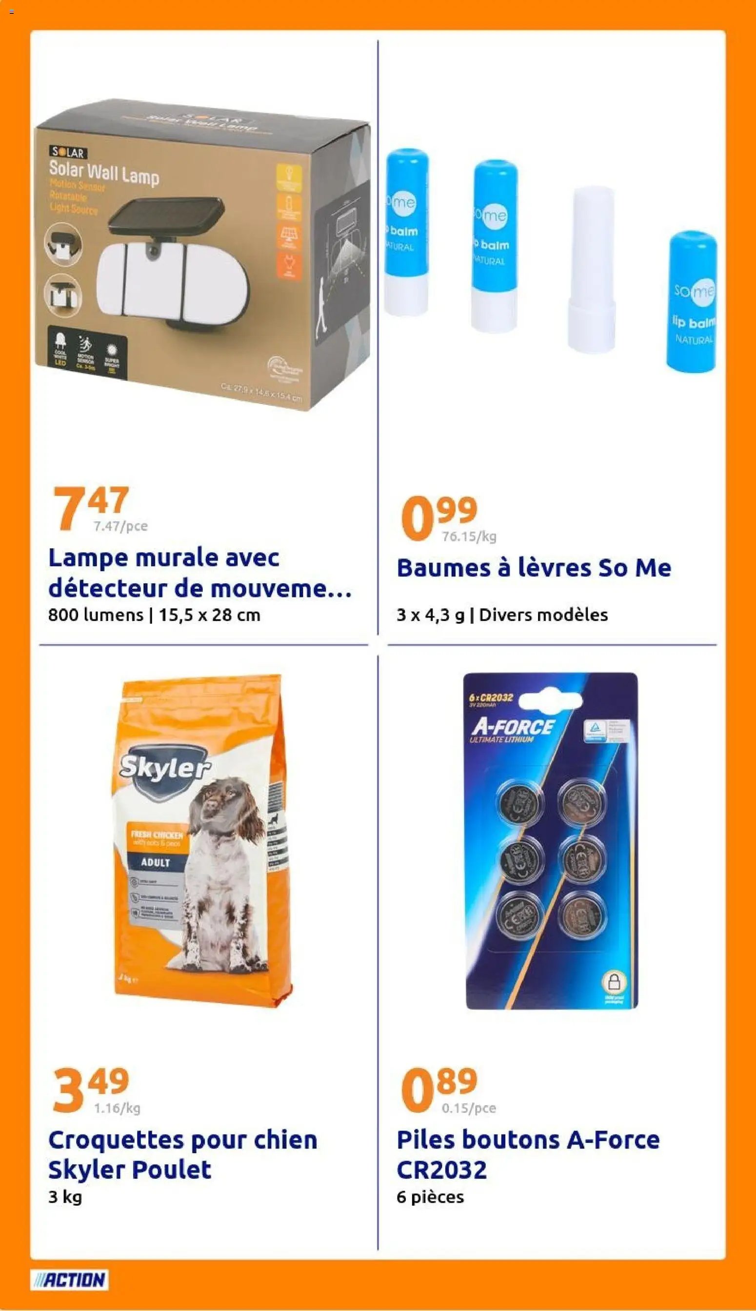 Action catalogue semaine 6