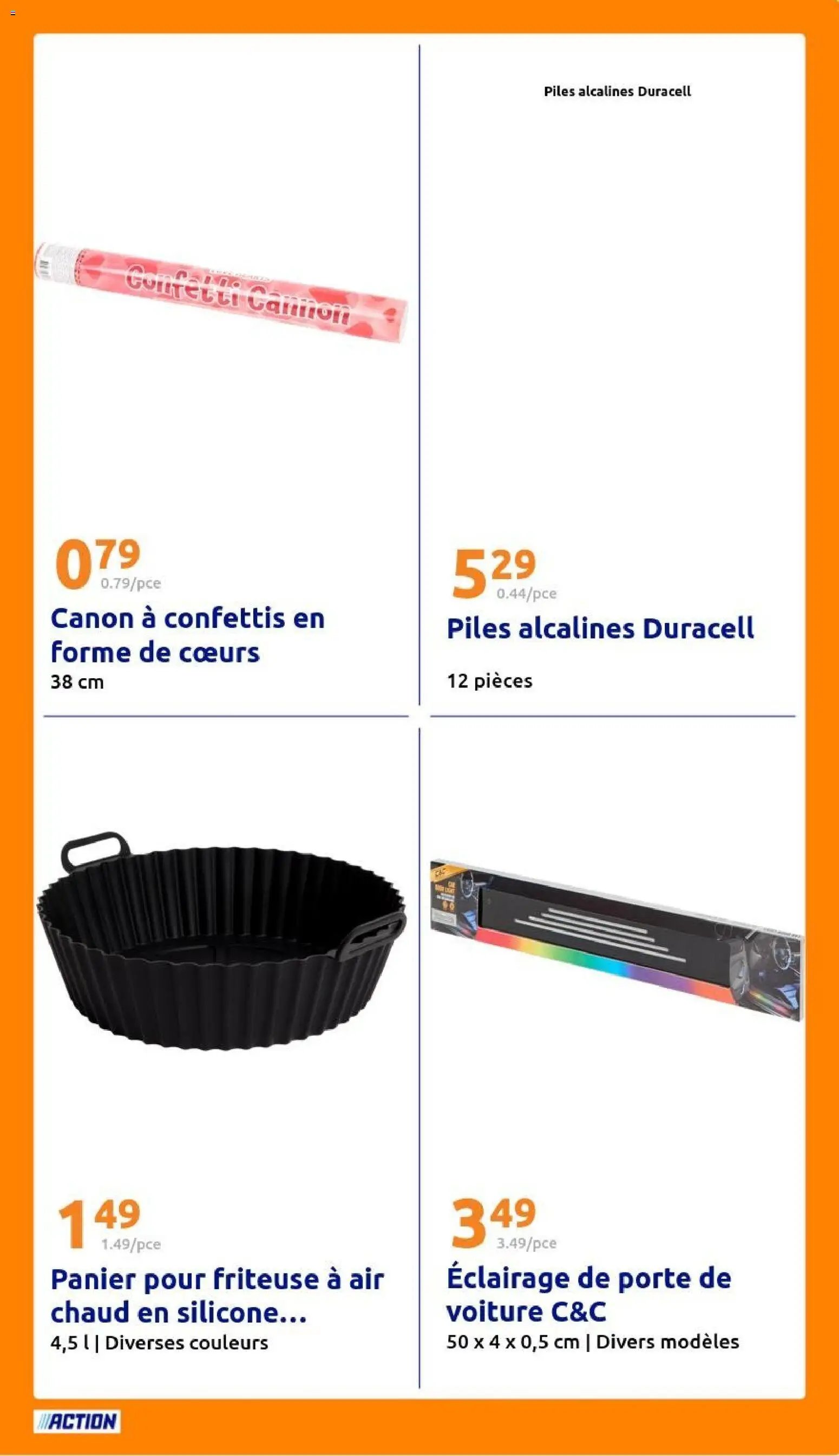 Action catalogue semaine 6