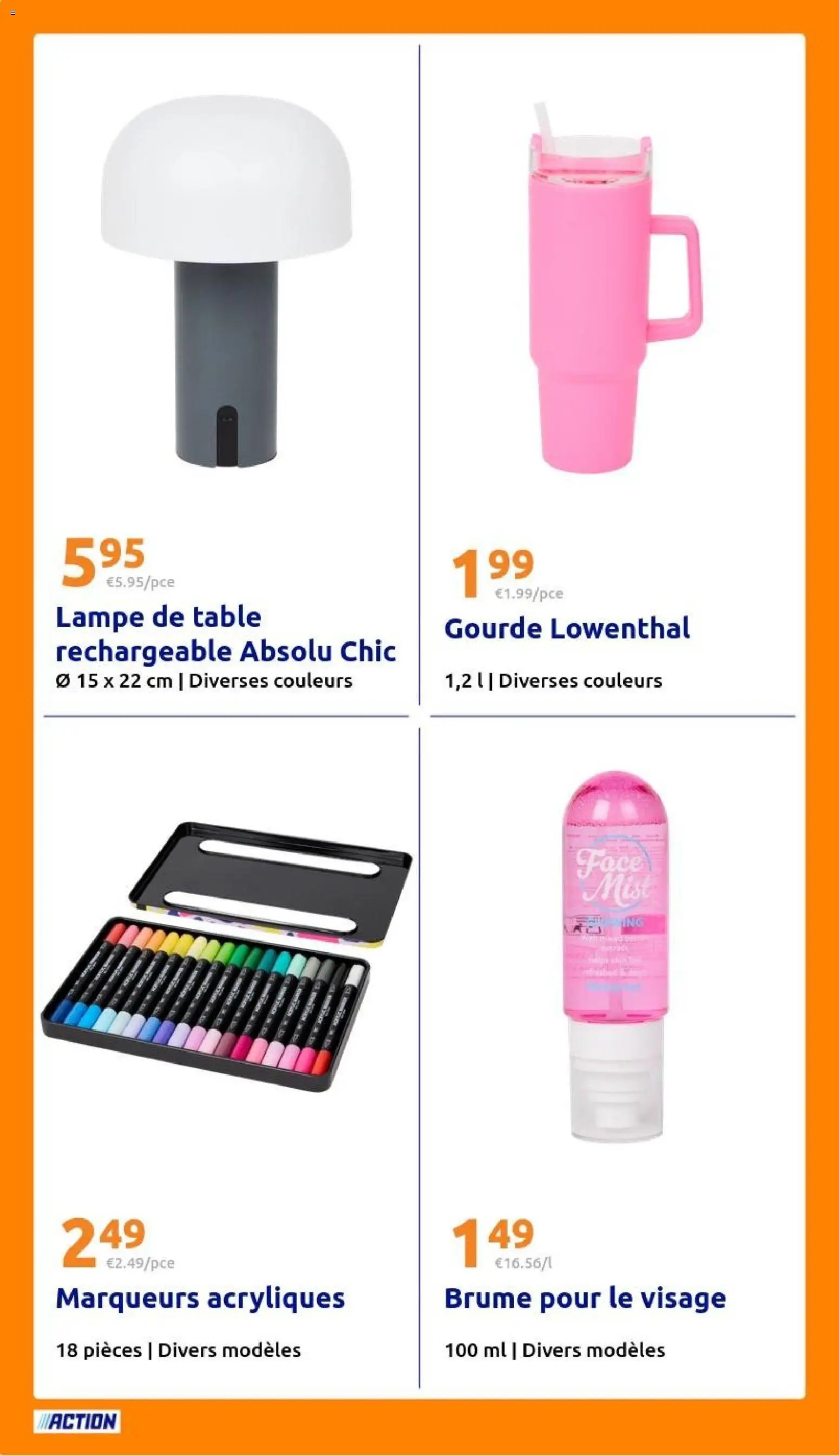 Action catalogue