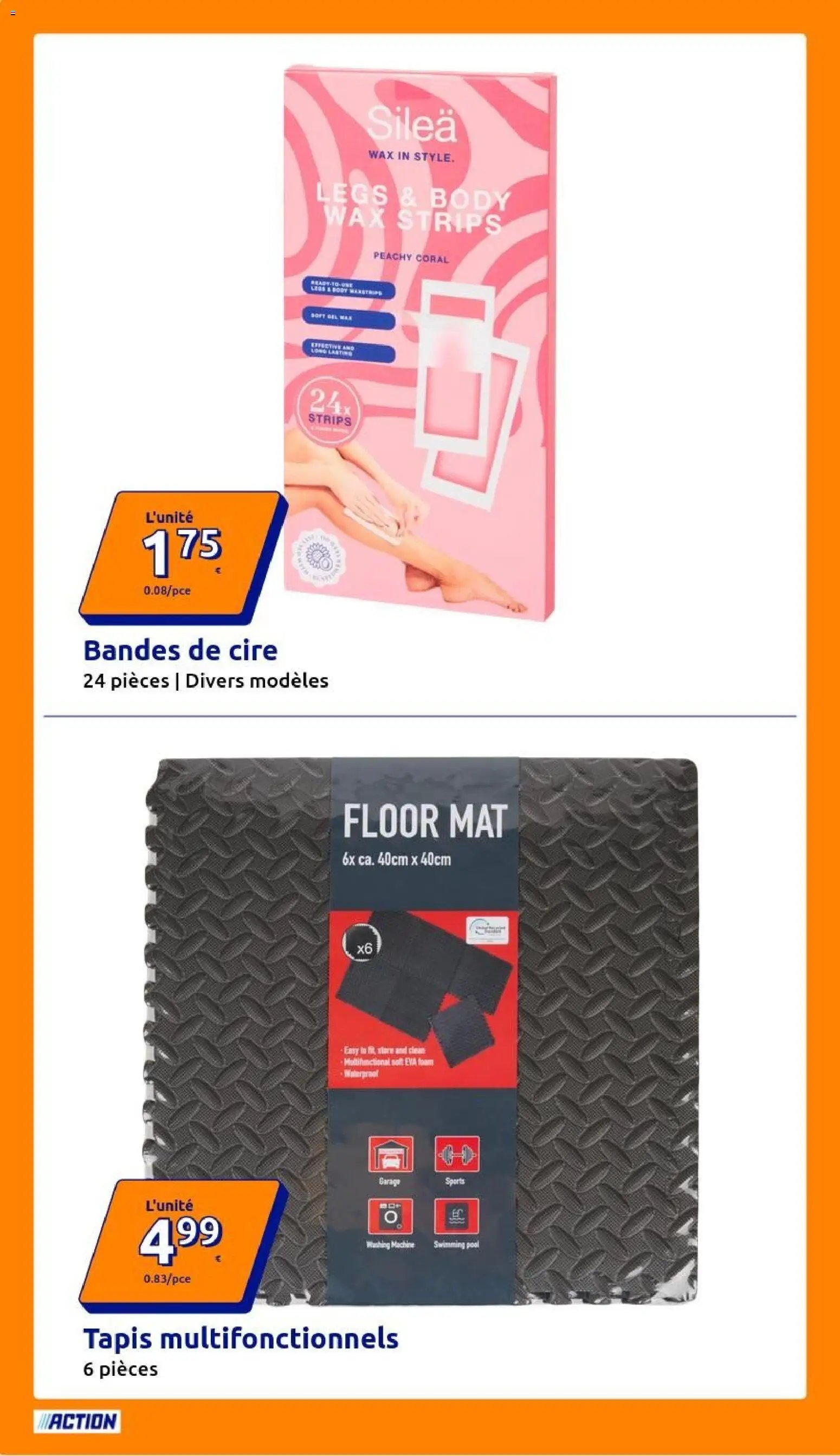 Action catalogue
