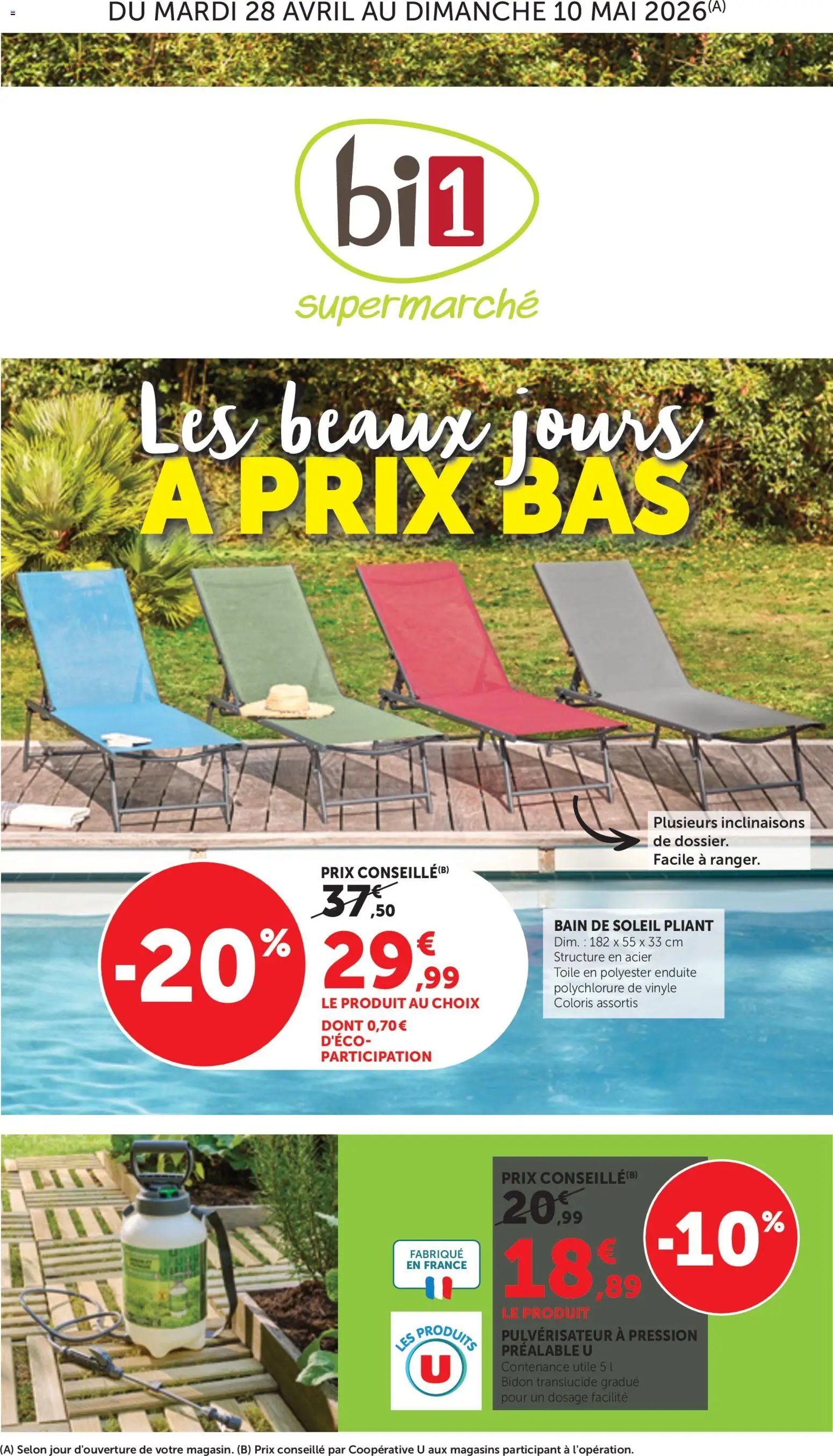 bi1 les beaux jours a prix bas