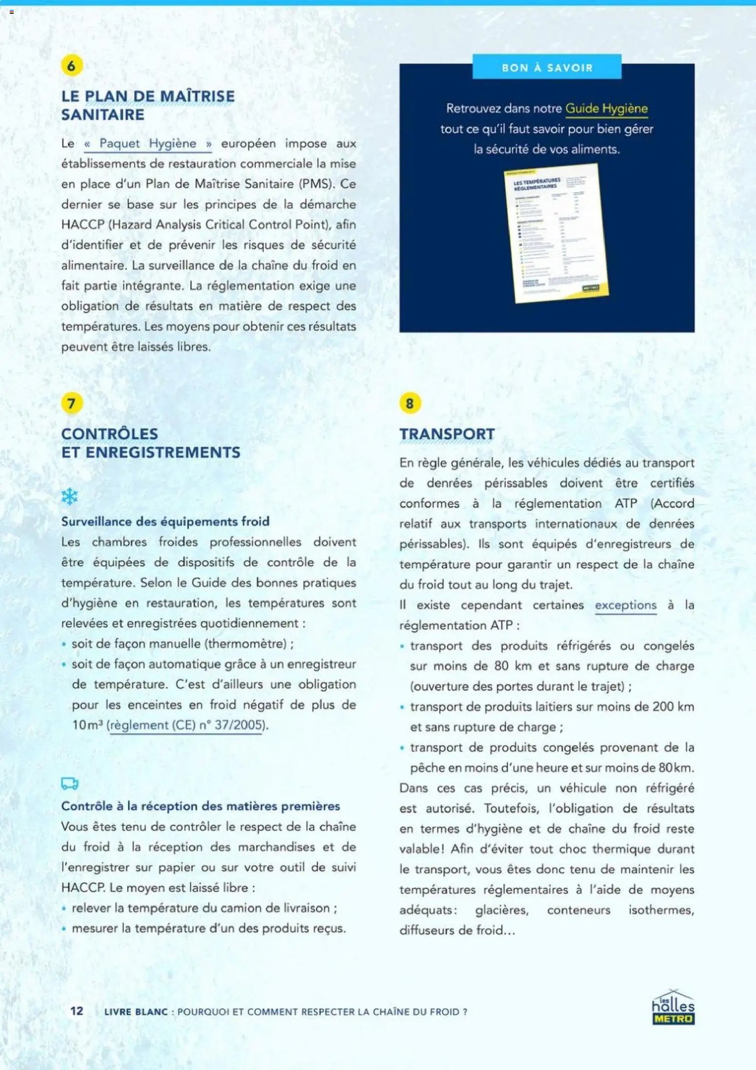 METRO - Pourquoi et comment respecter la chaîne du froid