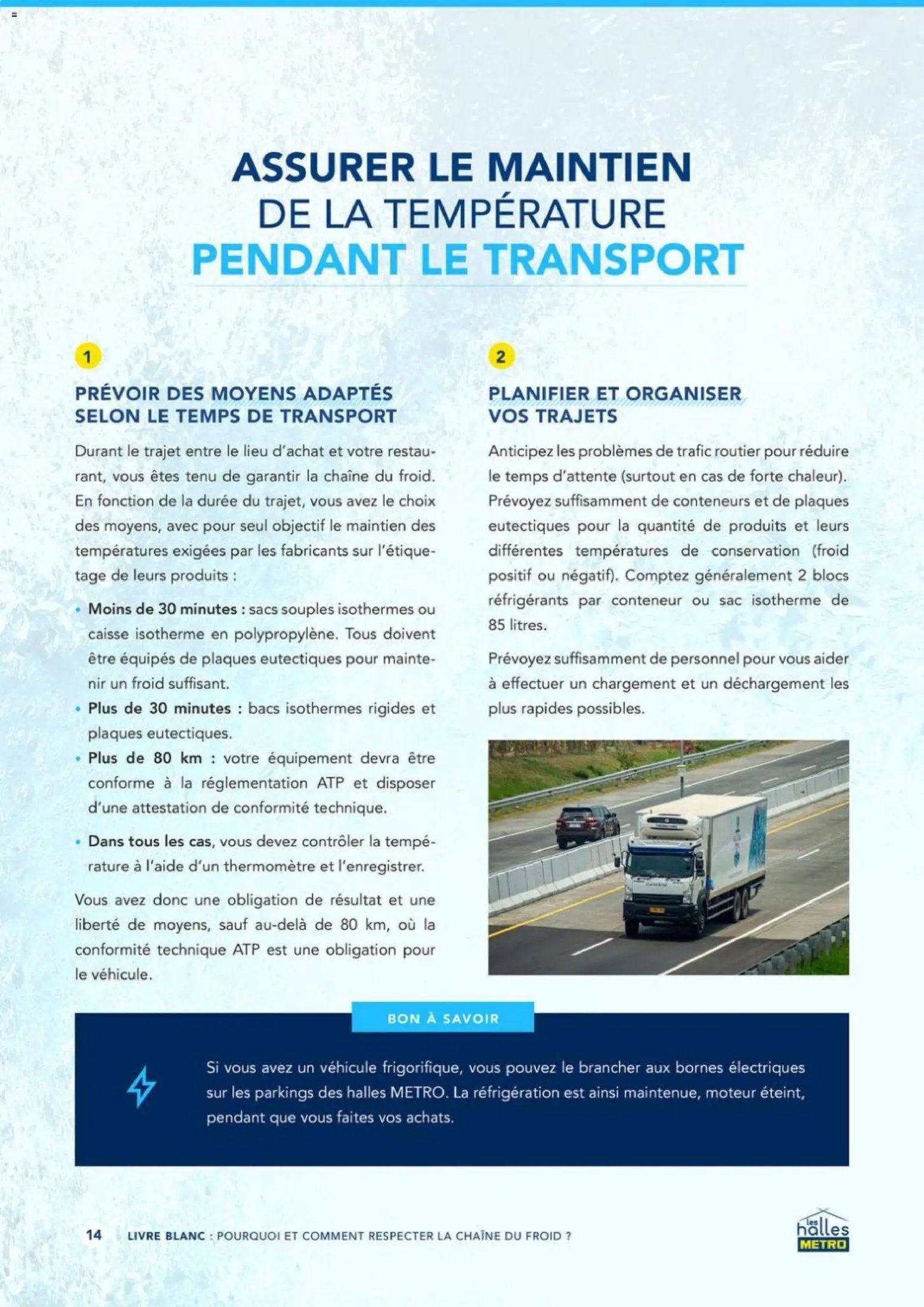 METRO - Pourquoi et comment respecter la chaîne du froid