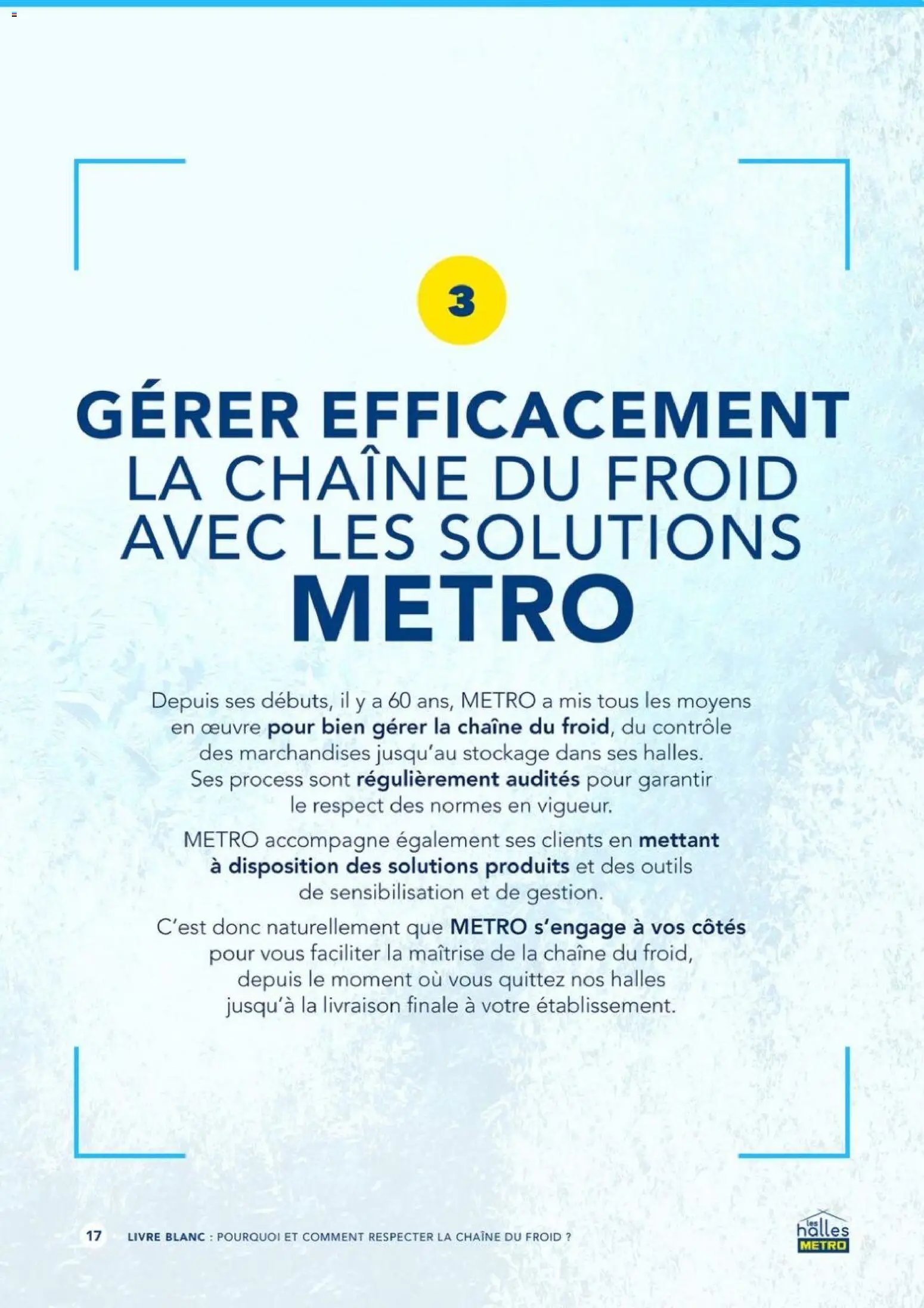 METRO - Pourquoi et comment respecter la chaîne du froid