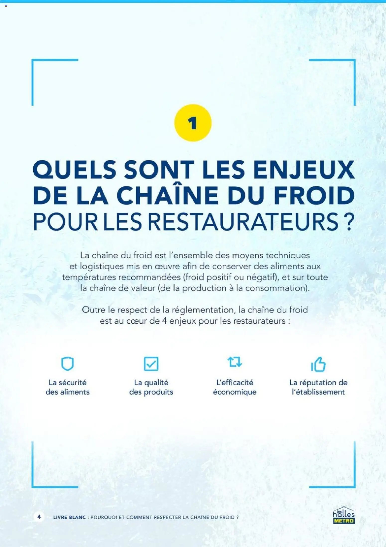 METRO - Pourquoi et comment respecter la chaîne du froid