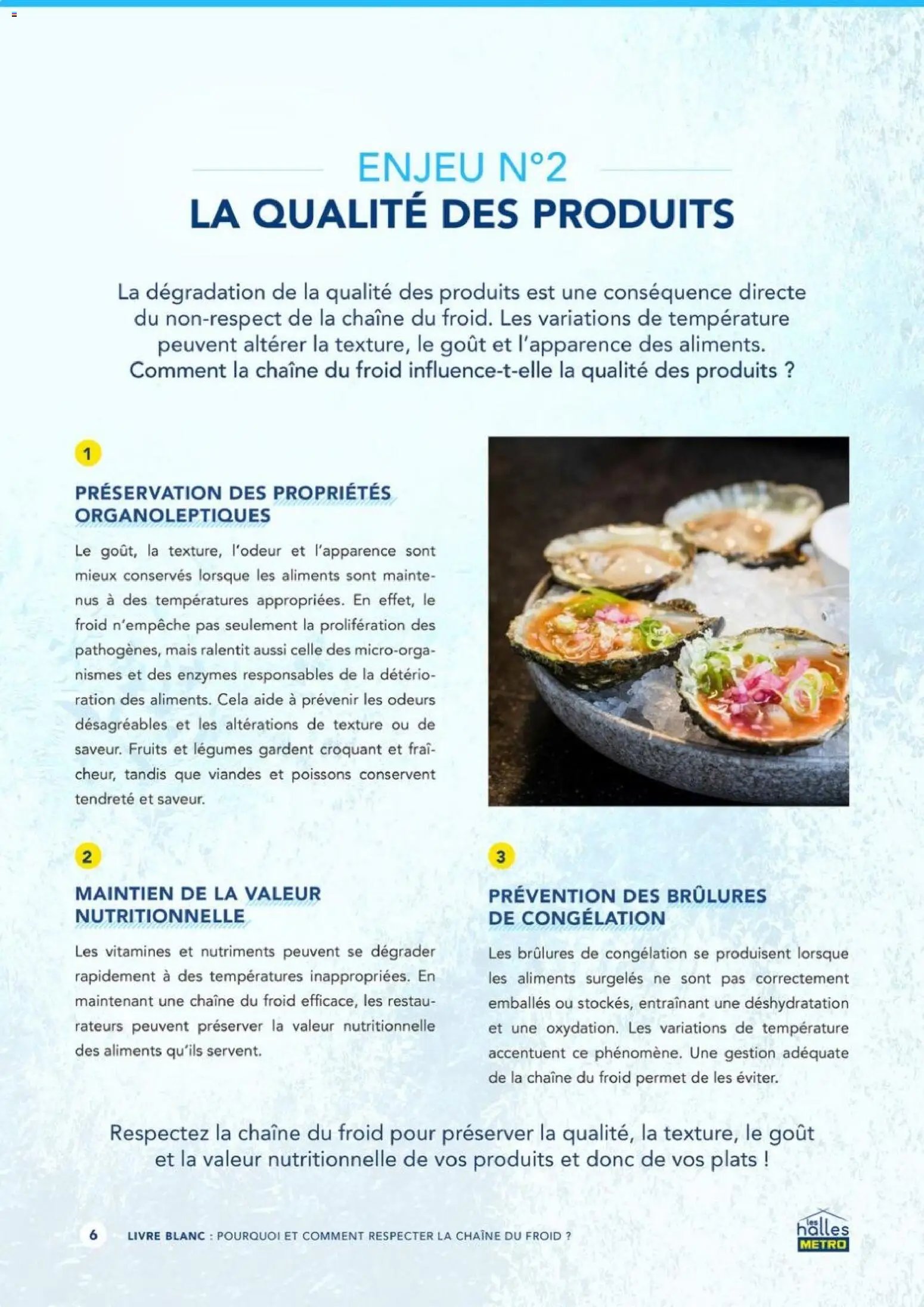 METRO - Pourquoi et comment respecter la chaîne du froid