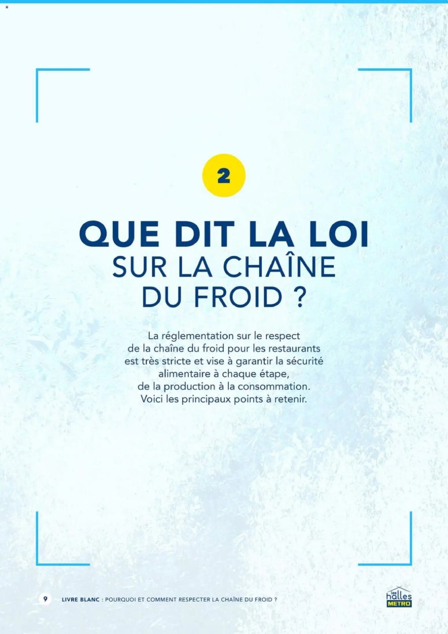 METRO - Pourquoi et comment respecter la chaîne du froid