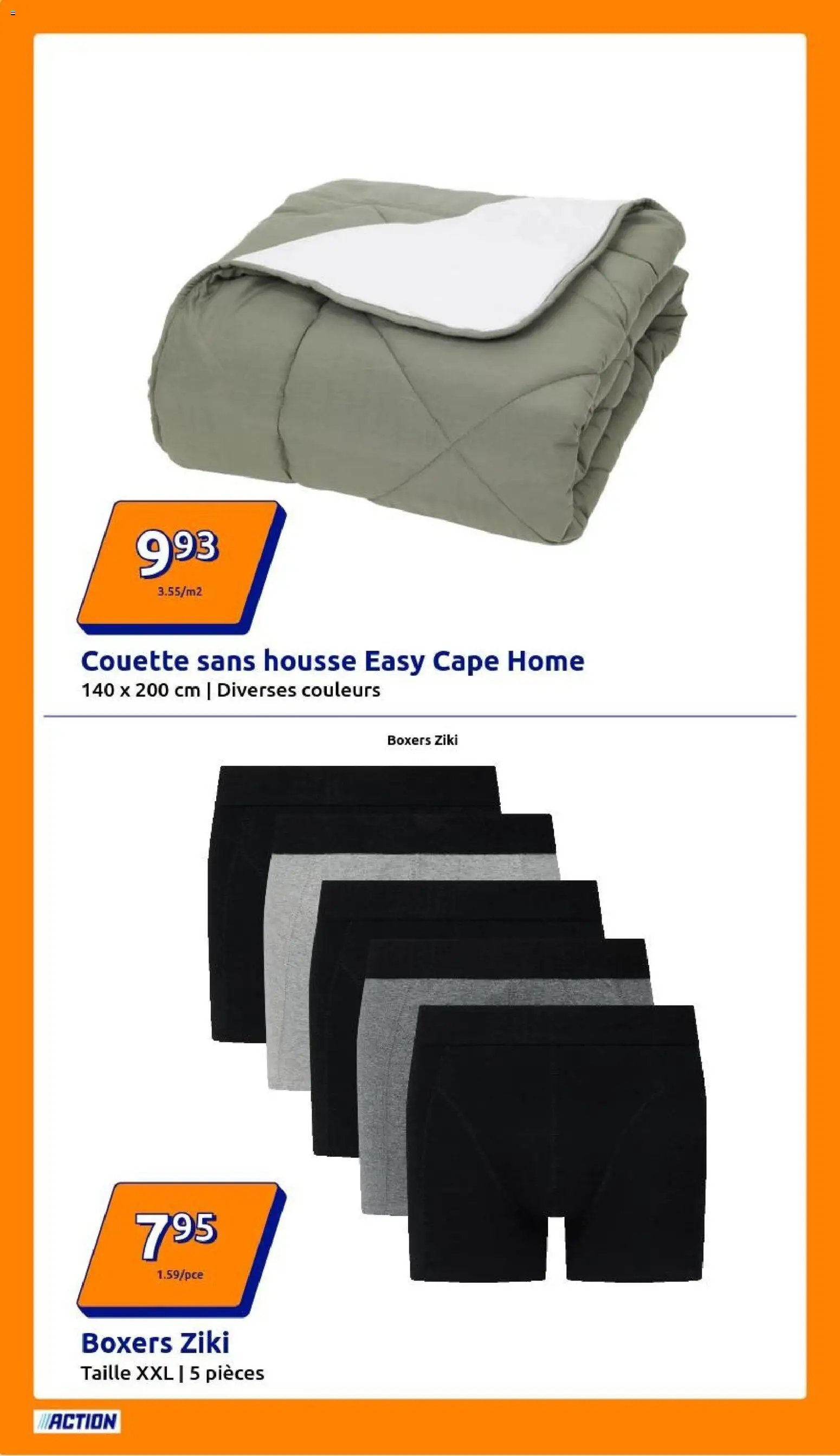 Action catalogue de la semaine 50