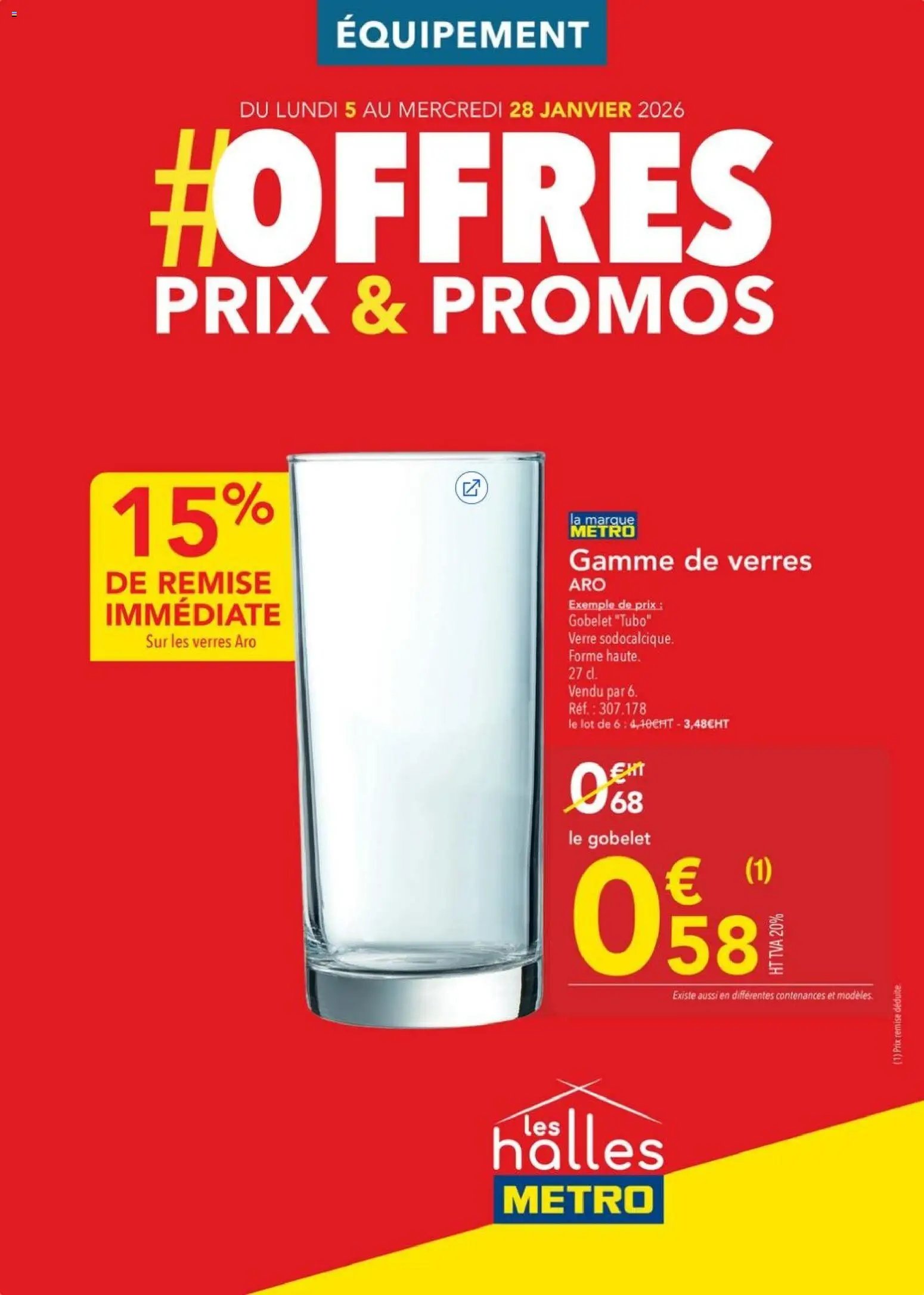 METRO - OFFRES Prix & Promos Equipement