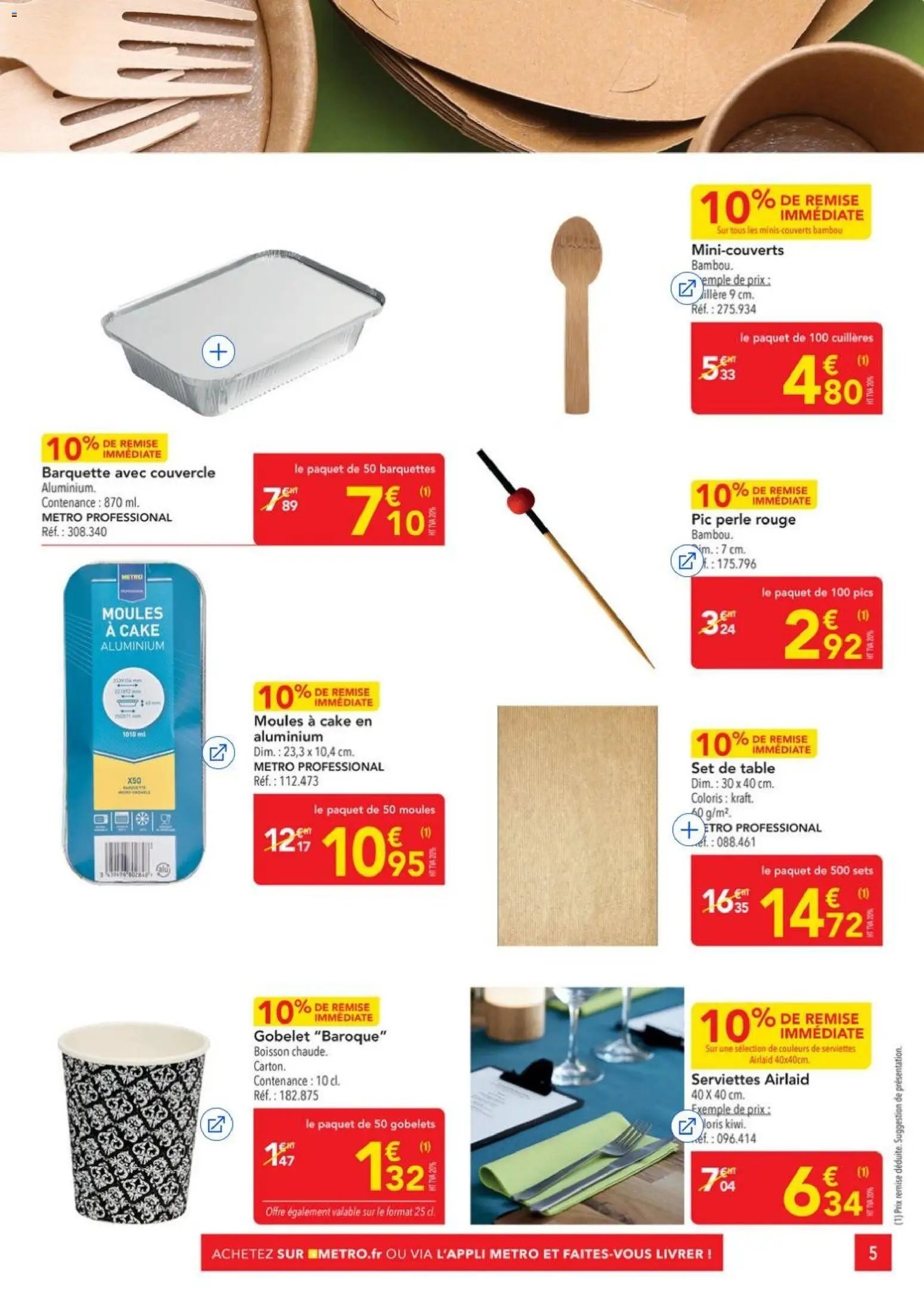 METRO - OFFRES Prix & Promos Equipement (2026-01-05 - 2026-01-28)