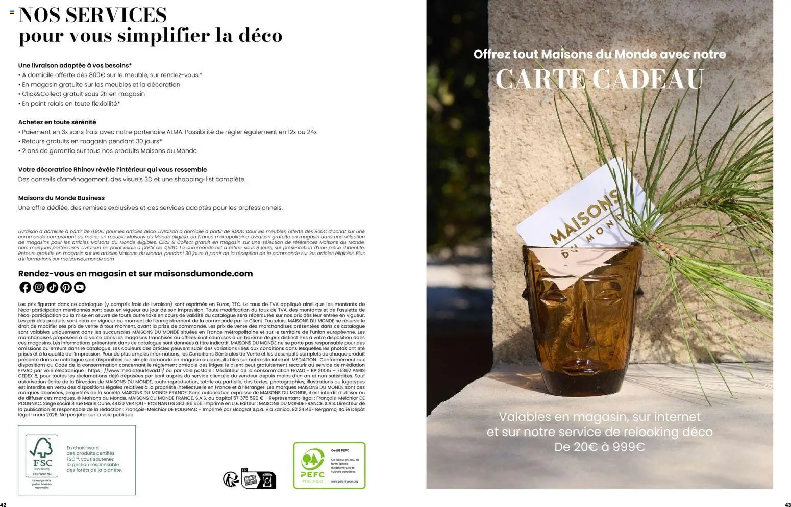 Maisons du Monde catalogue