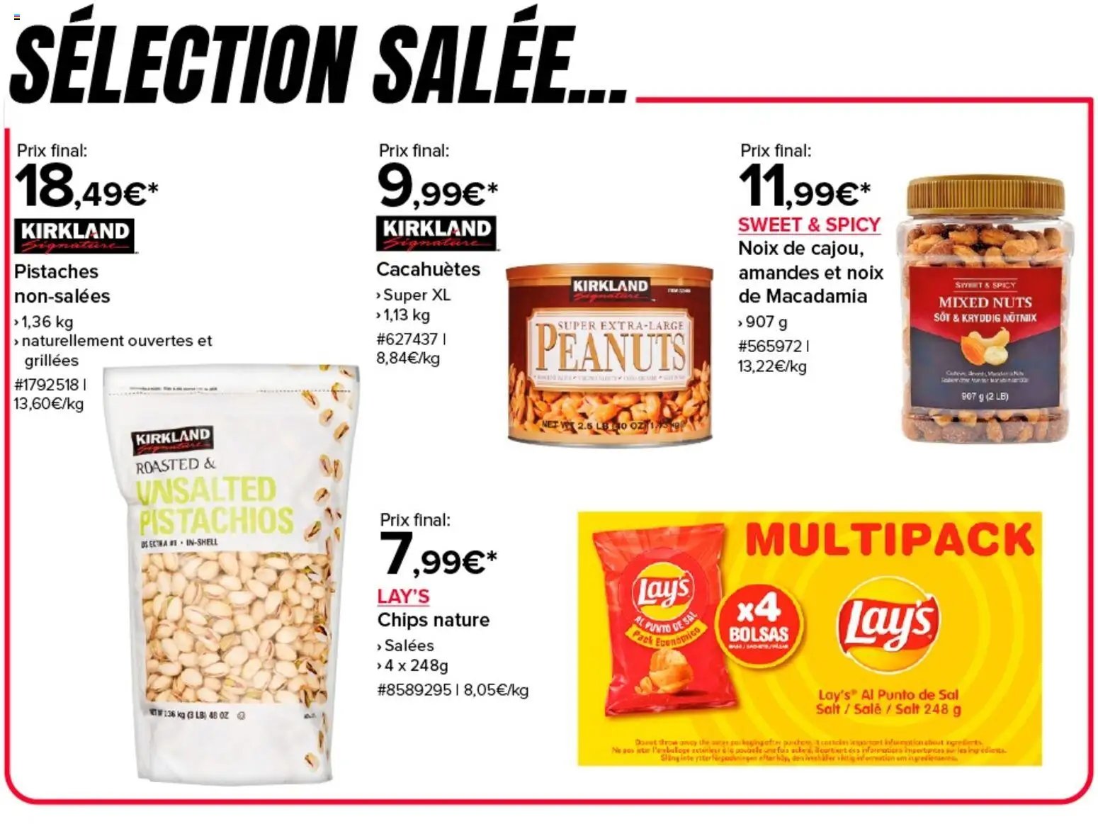 Costco Sélection des meilleurs Touch Down 2026