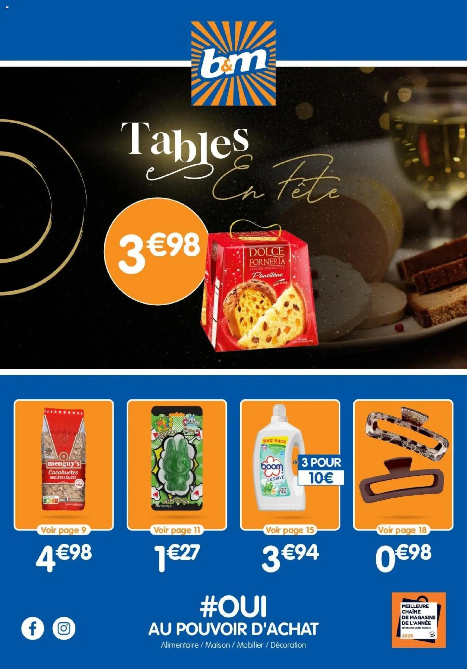 B&M - Catalogue Tables en fêtes