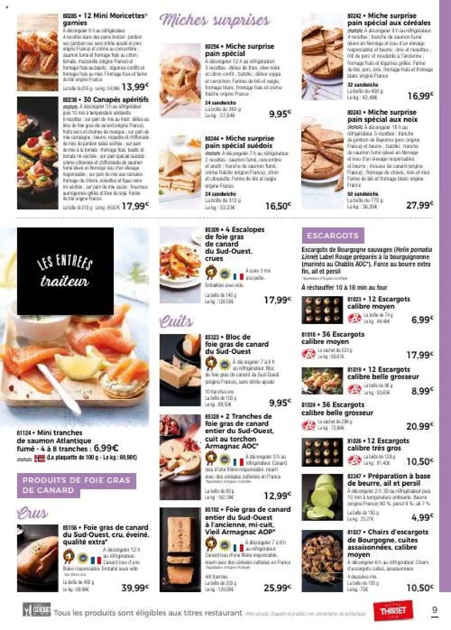 Thiriet Catalogue livraison à domicile