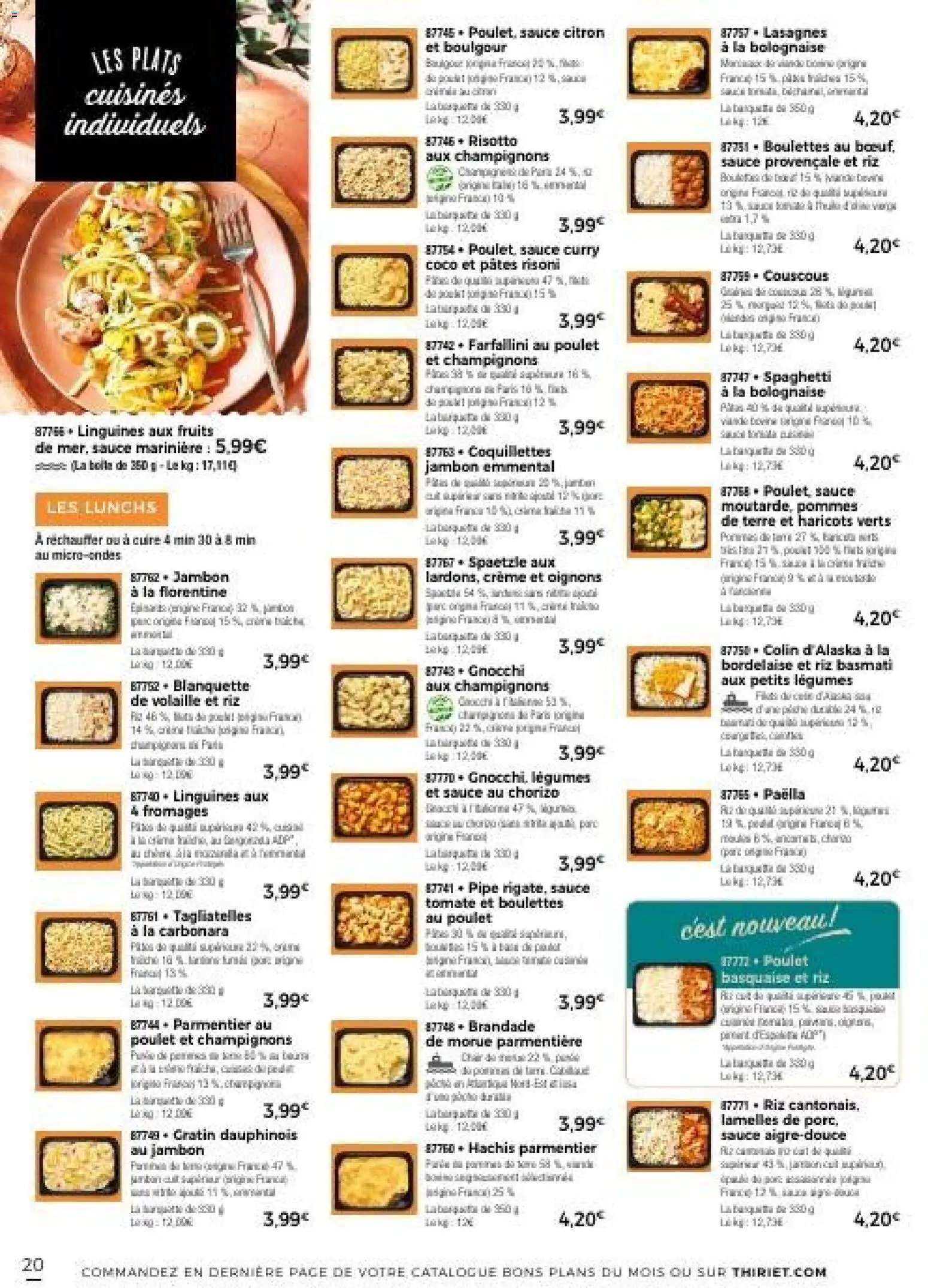 Thiriet Catalogue livraison à domicile