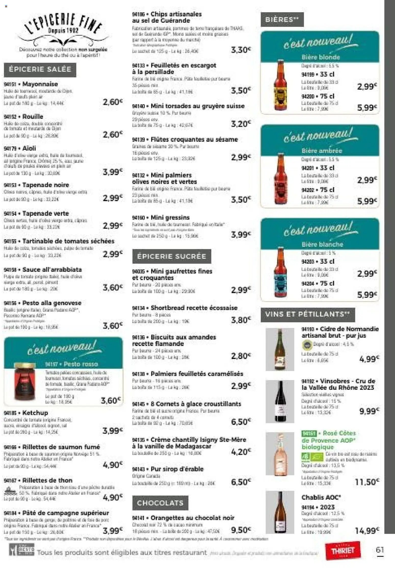 Thiriet Catalogue livraison à domicile