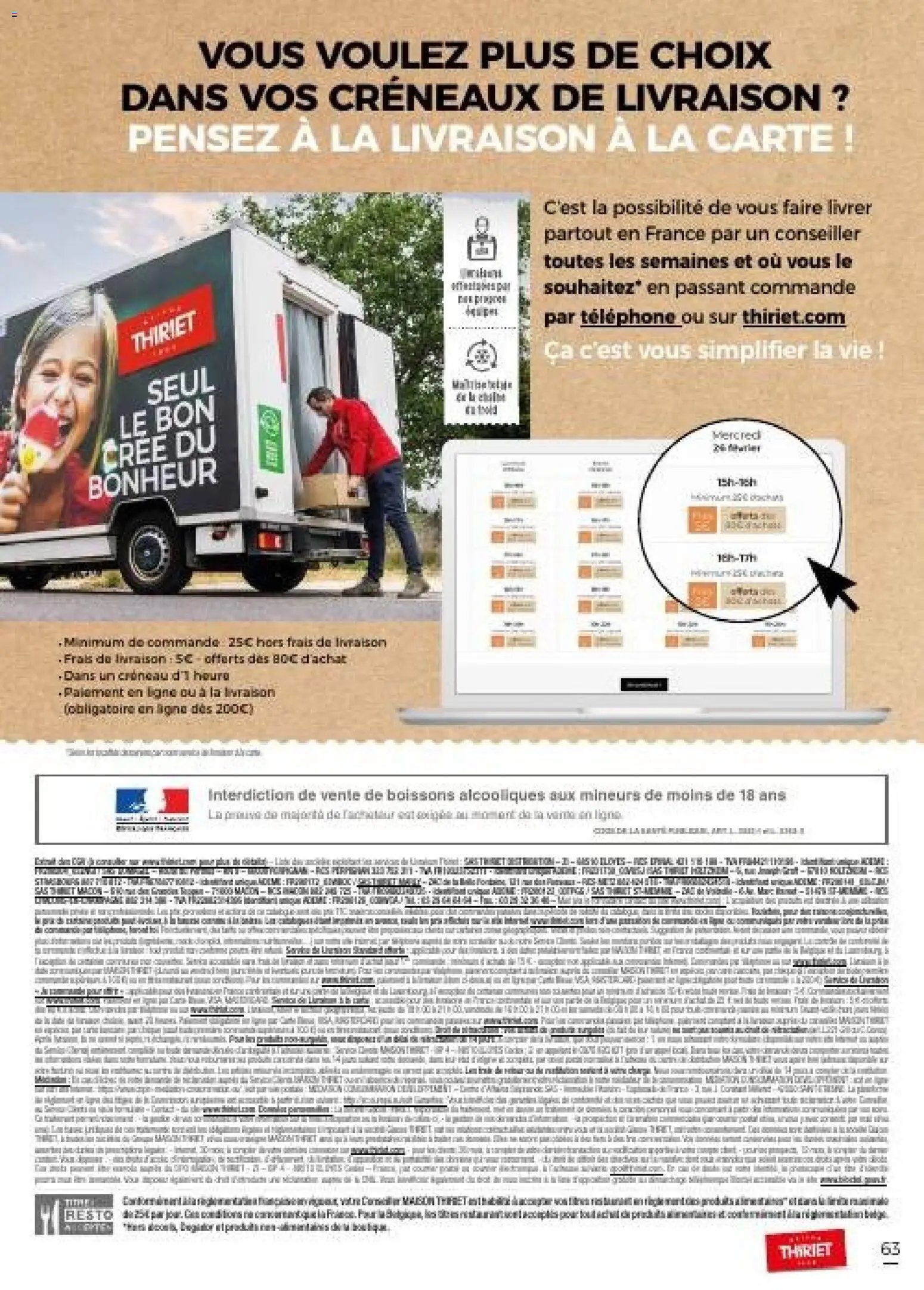 Thiriet Catalogue livraison à domicile