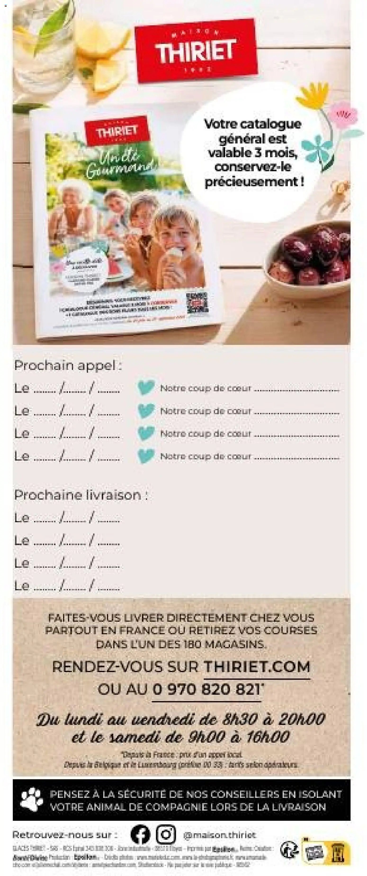 Thiriet Catalogue livraison à domicile
