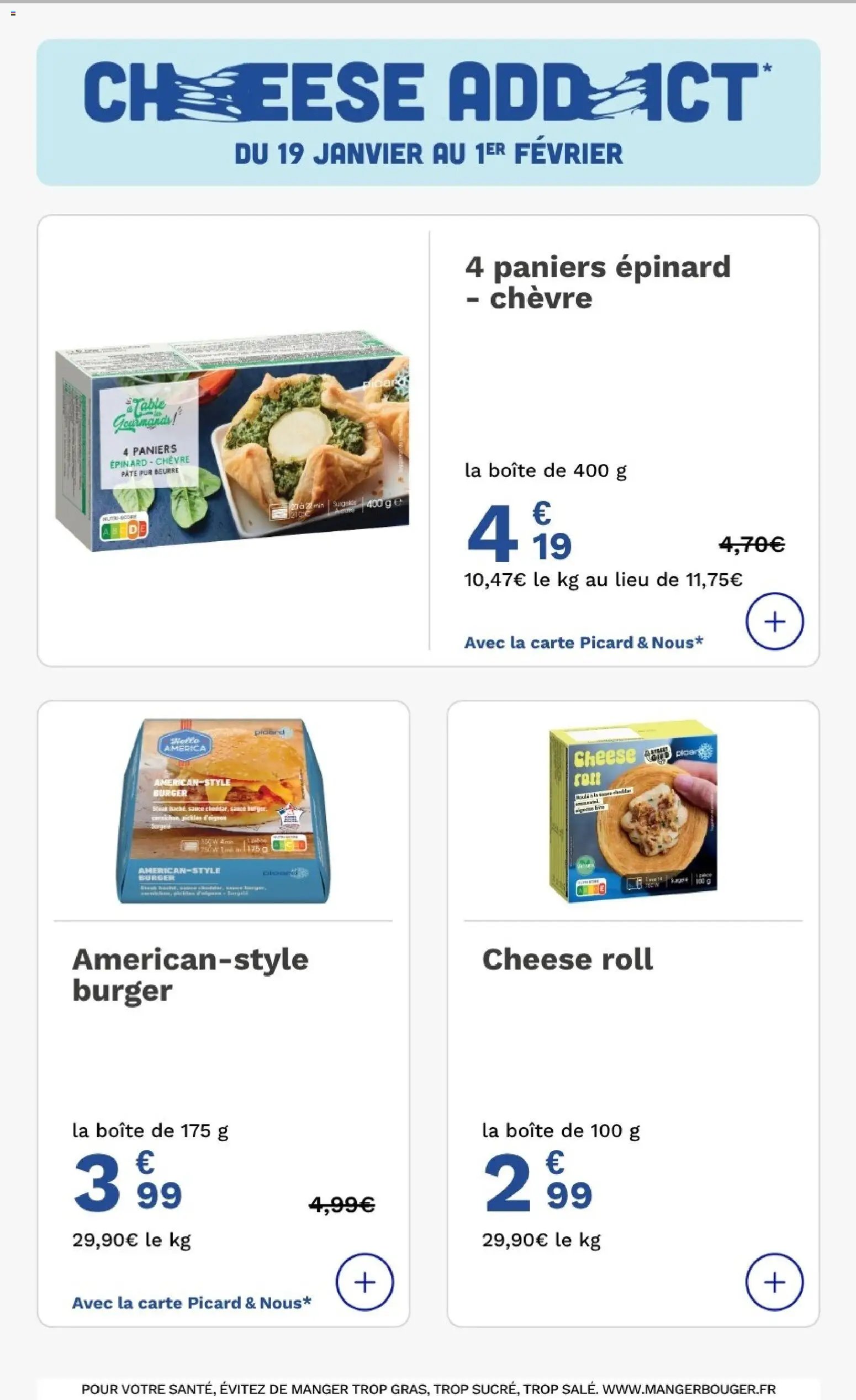 Picard - Prospectus Cheese Addict