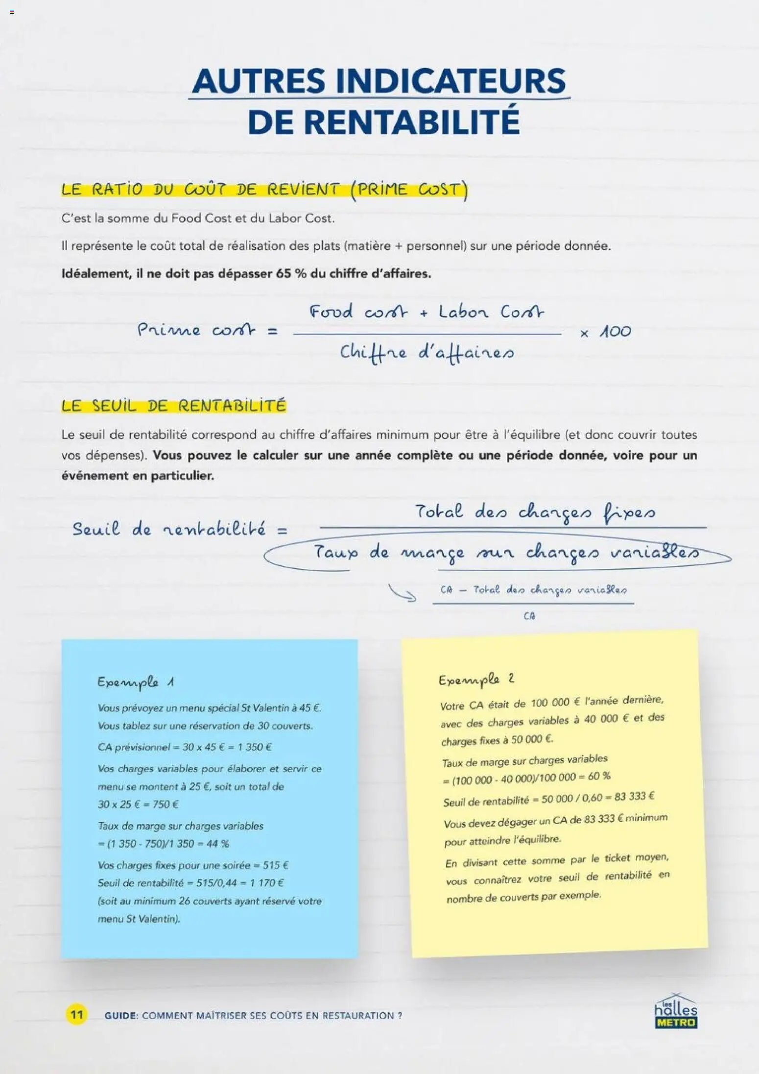 METRO - Comment maîtriser ses coûts en restauration (2026-01-01 - 2026-12-31)