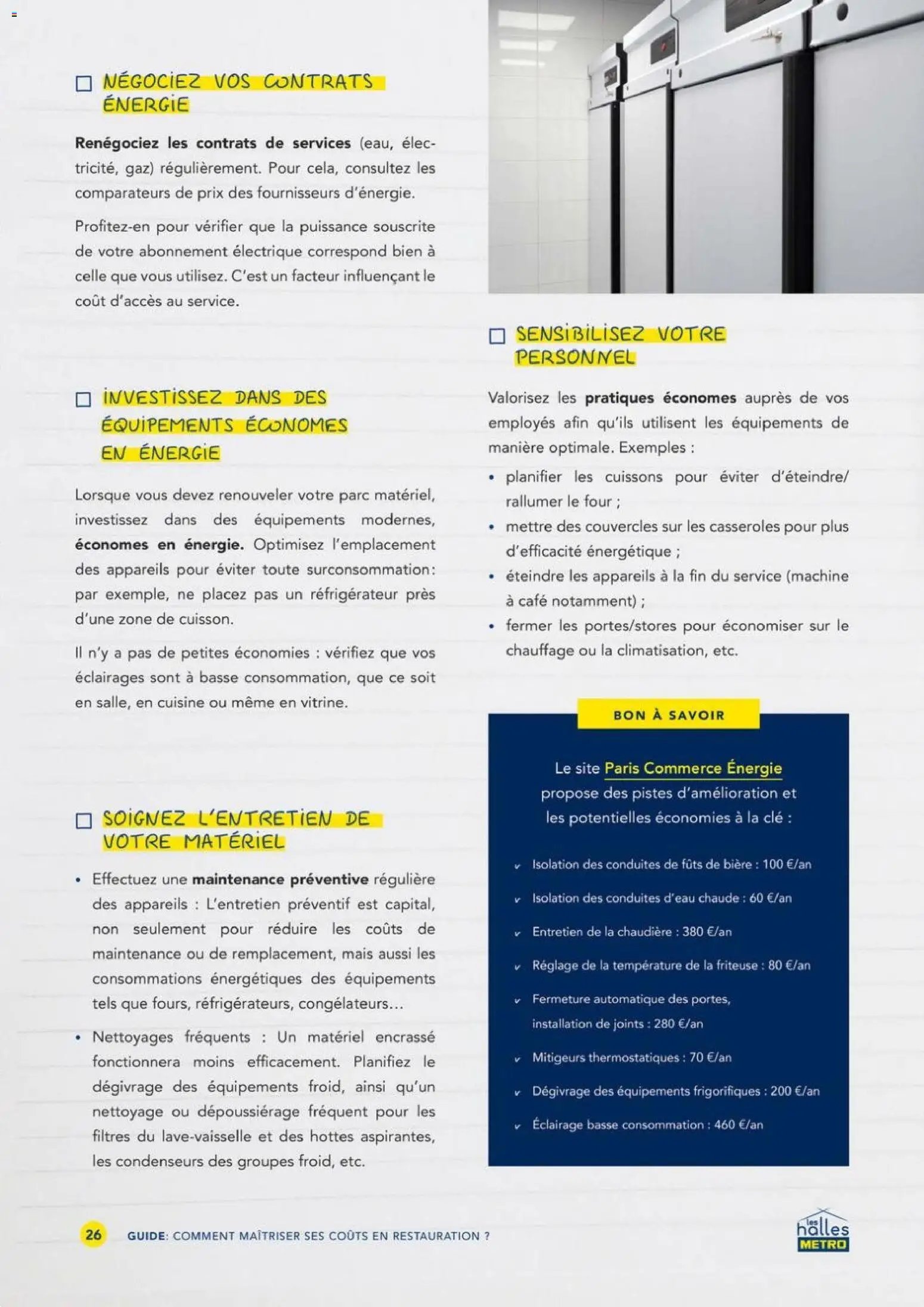 METRO - Comment maîtriser ses coûts en restauration (2026-01-01 - 2026-12-31)