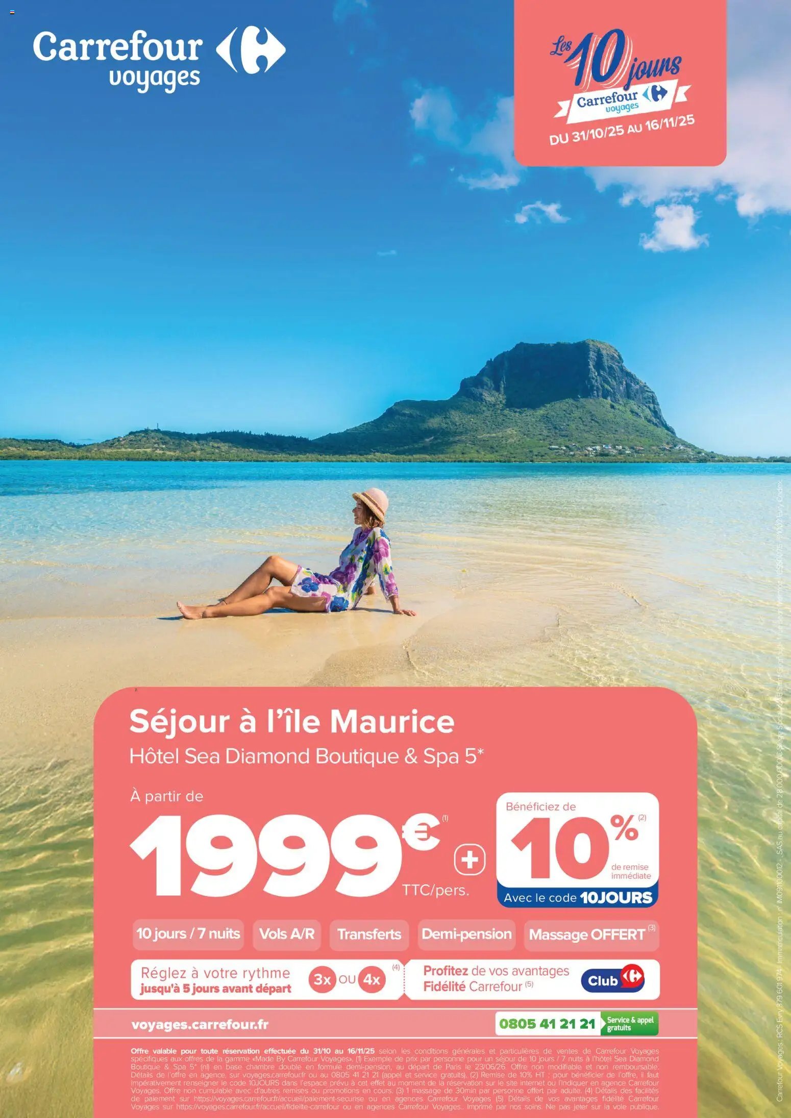 Carrefour contact Les 10 jours carrefour voyages