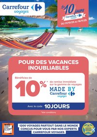 Carrefour contact Les 10 jours carrefour voyages
