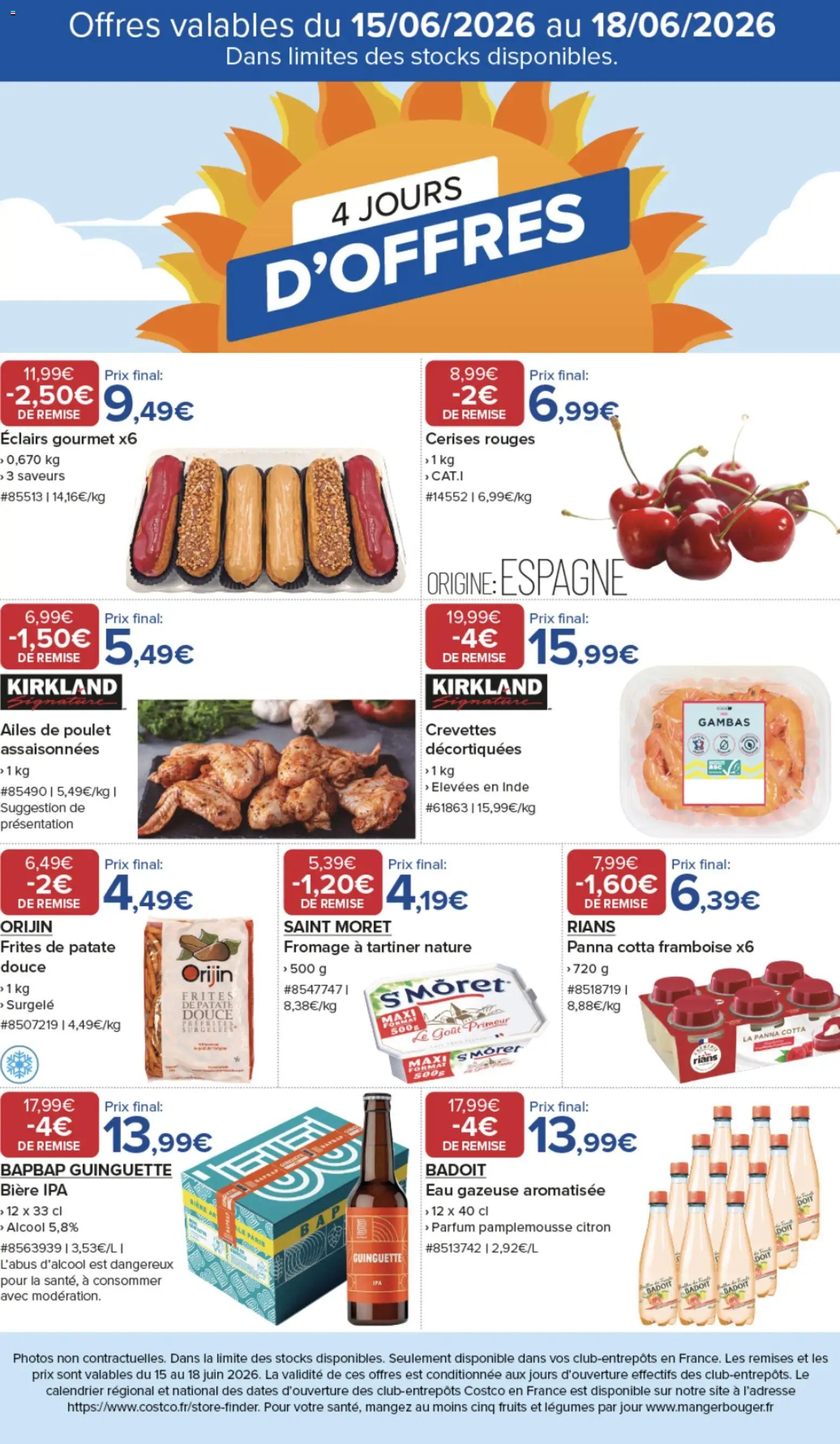 Costco 4 jours d'offres