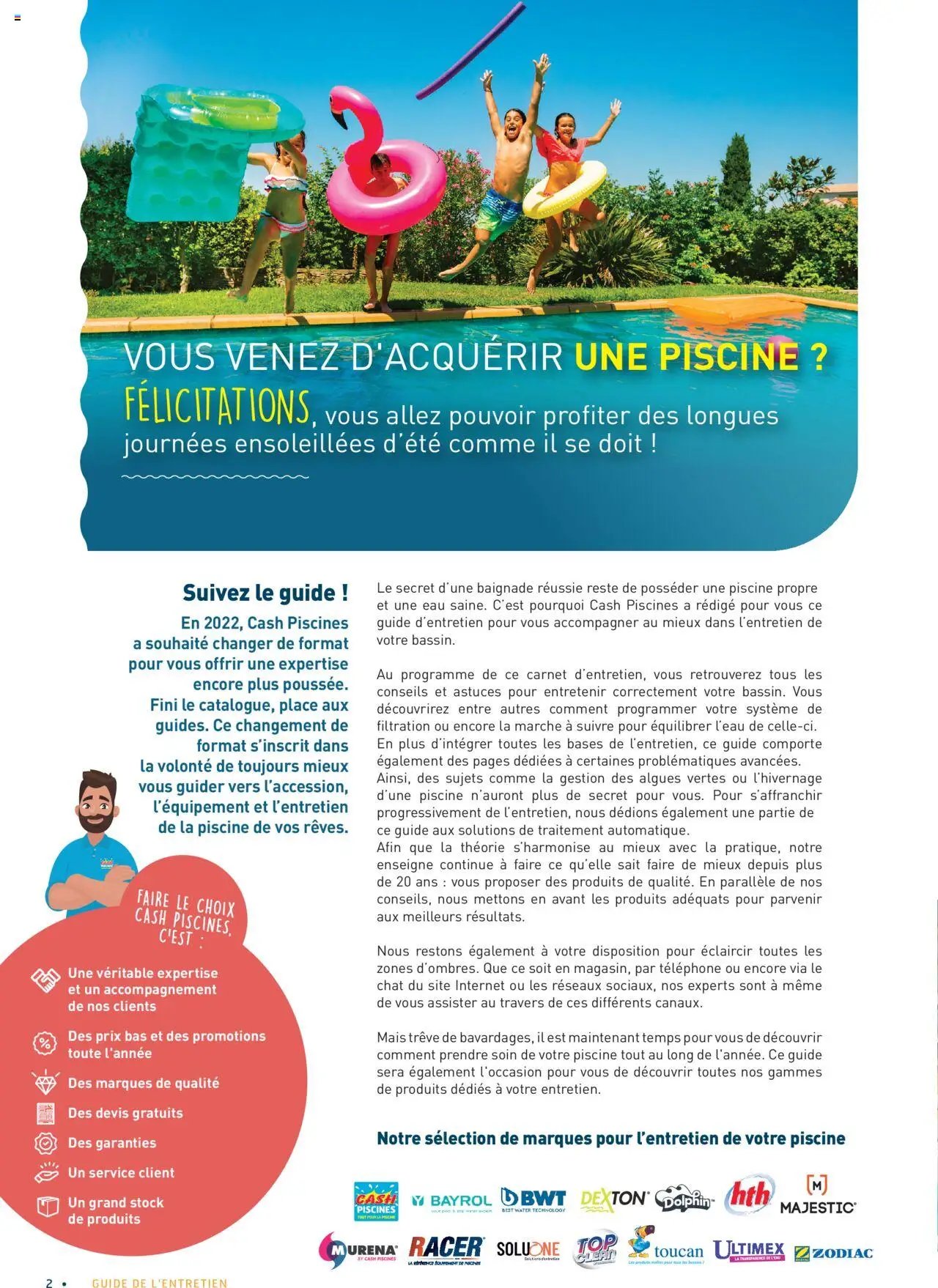 Cash Piscines Guide de l'entretien